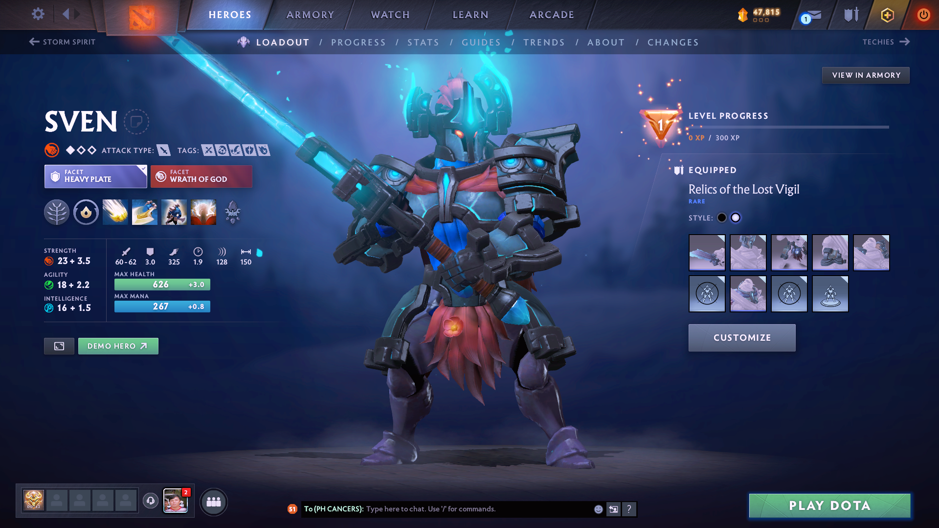 Legend I | MMR: 3108 - Behavior: 8795 - Communication: 8795