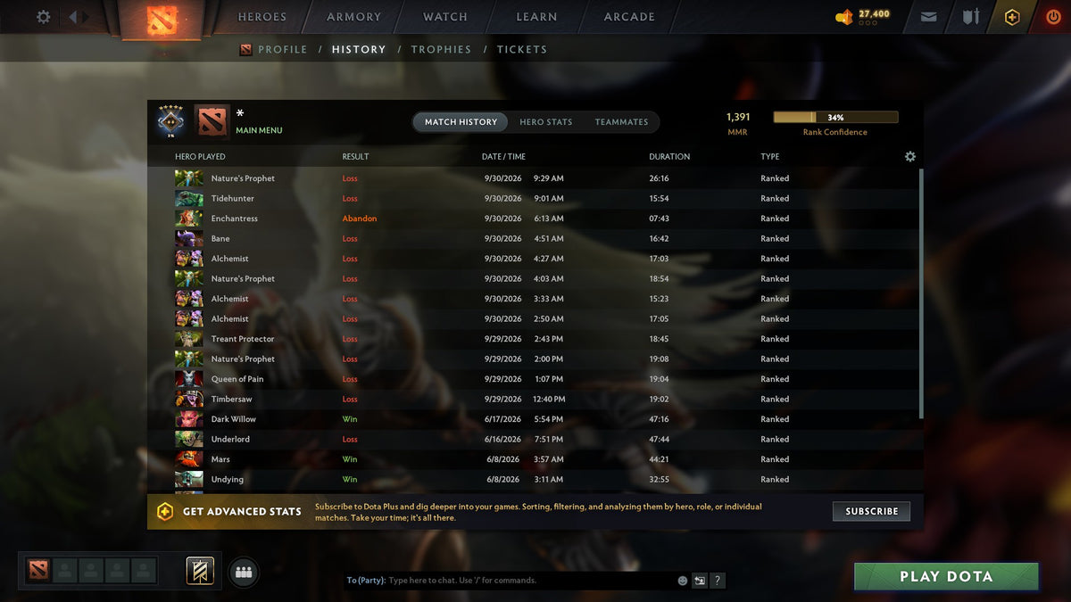 MMR: 1391 - Behavior: 10845
