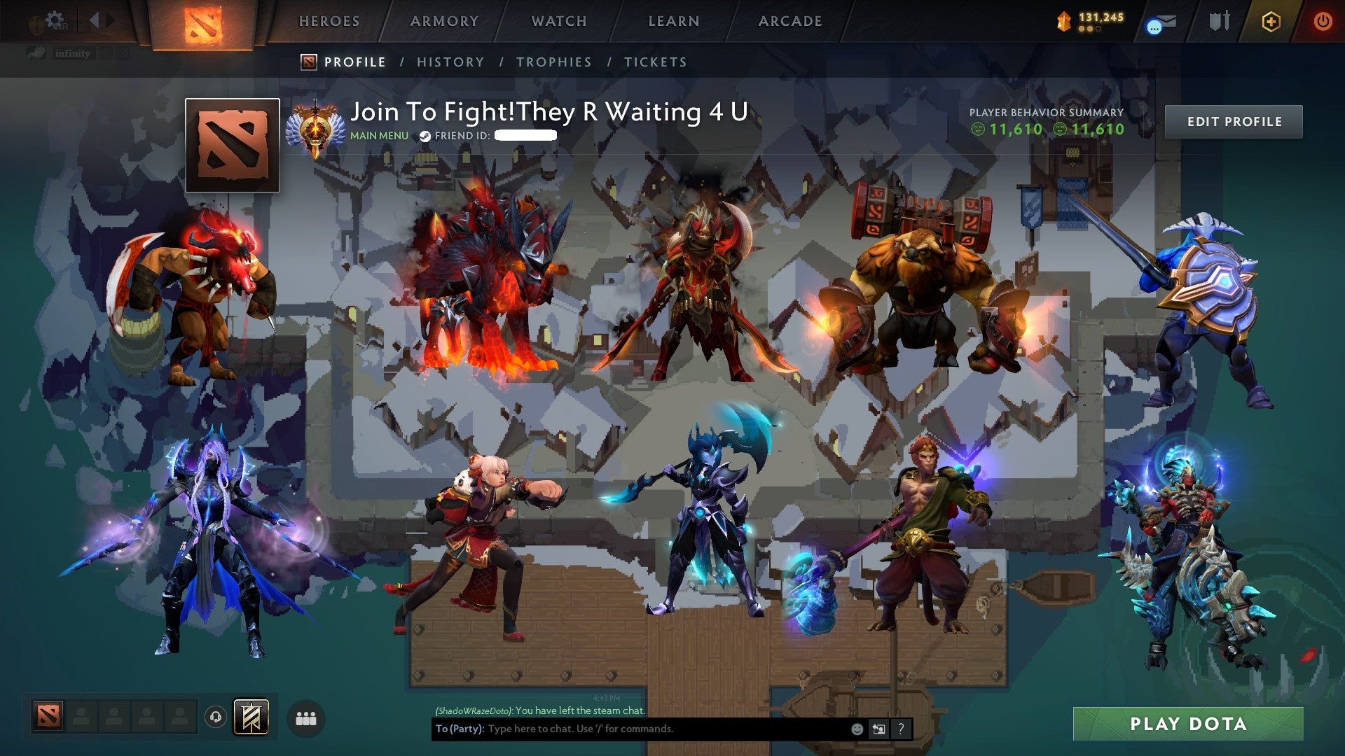 Immortal | MMR: 6327 - Behavior: 11610 - Communication: 11610