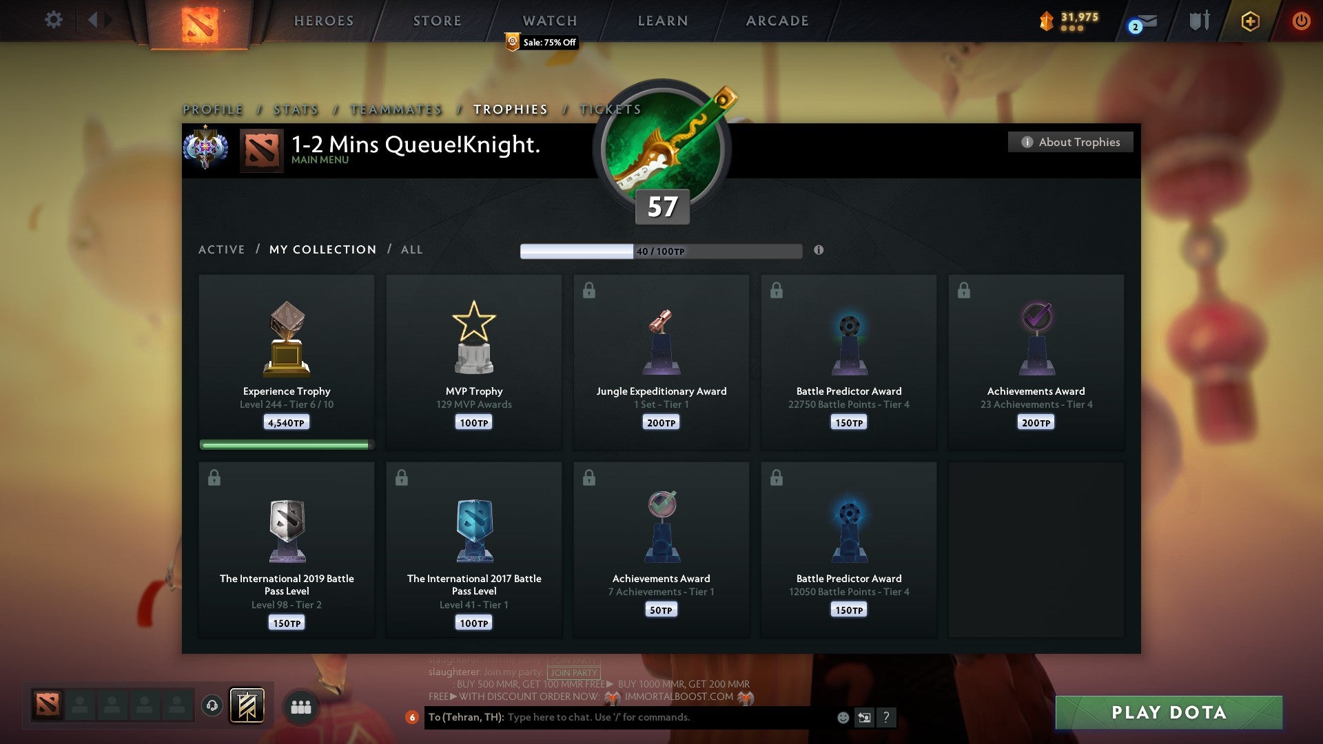 Ancient I | MMR: 3846 - Behavior: 10000