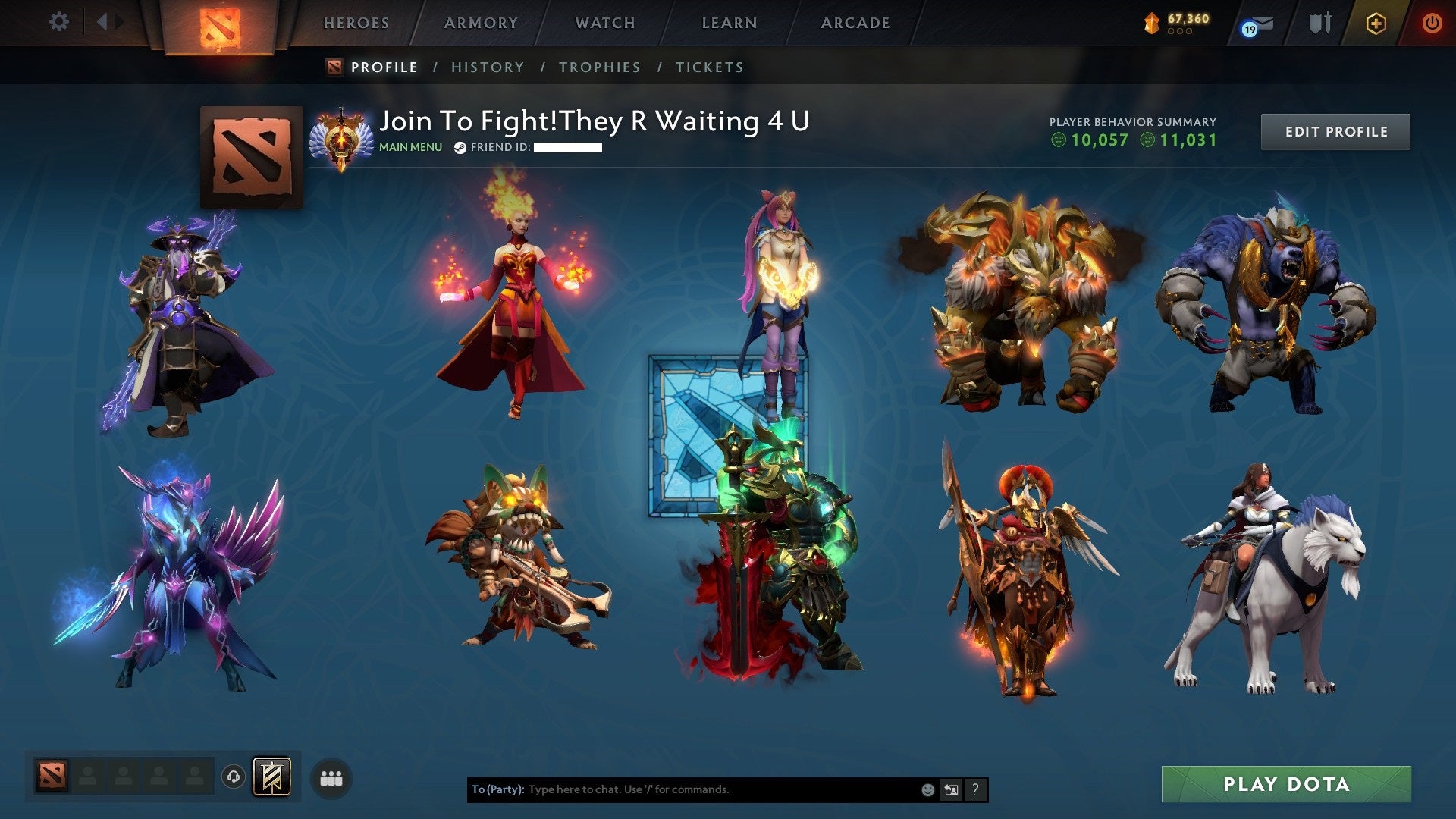 Immortal | MMR: 5738 - Behavior: 11031 - Communication: 10057