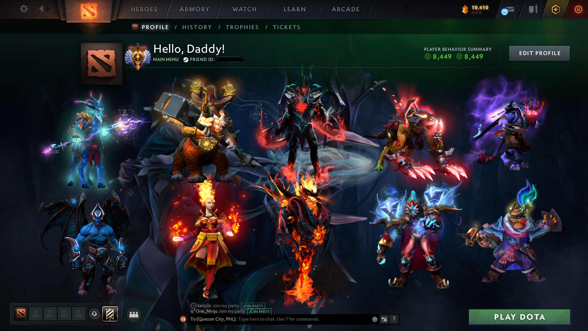 Immortal | MMR: 5541 - Behavior: 8449 - Communication: 8449