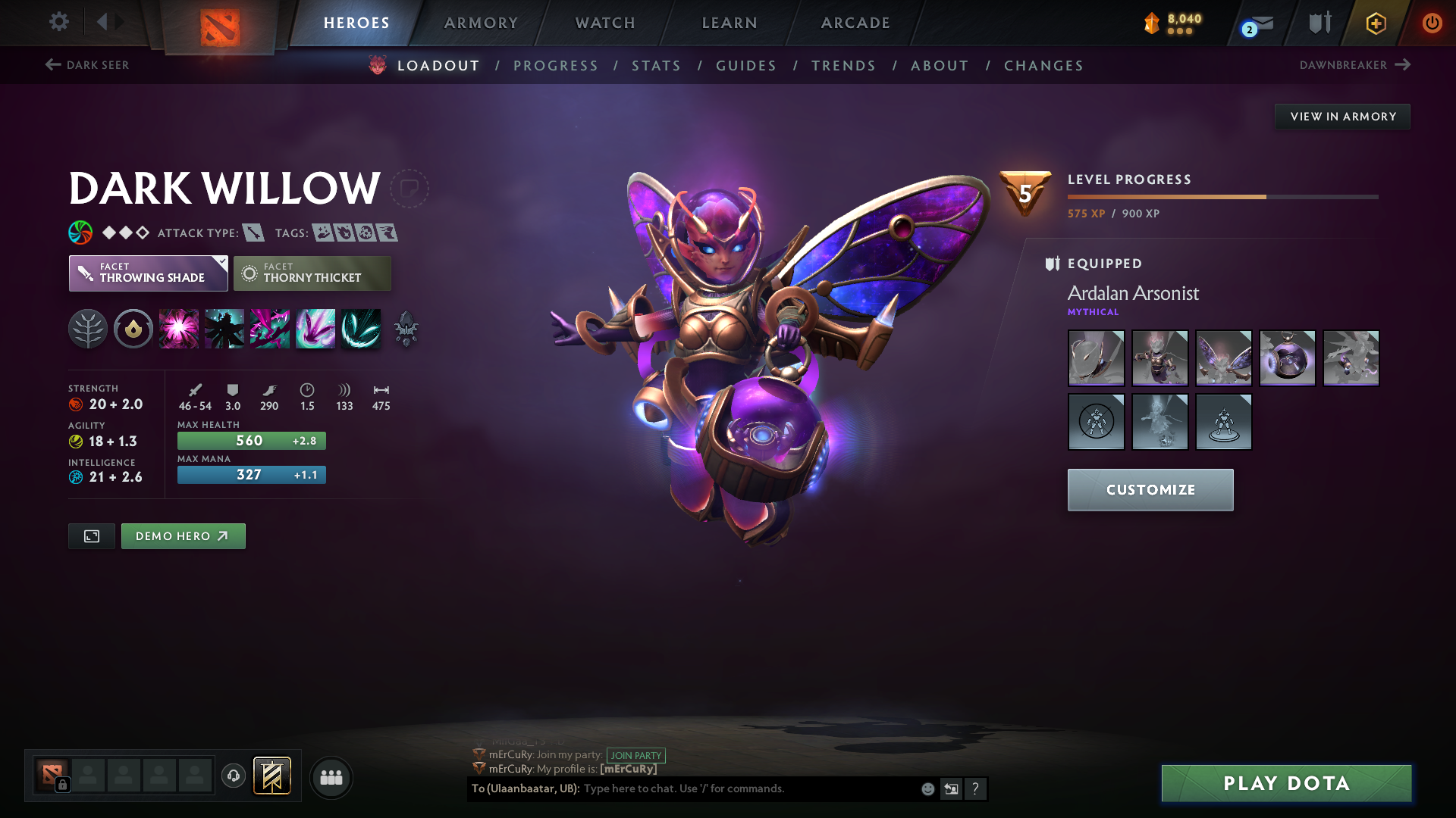 MMR: 2694 - Behavior: 7981