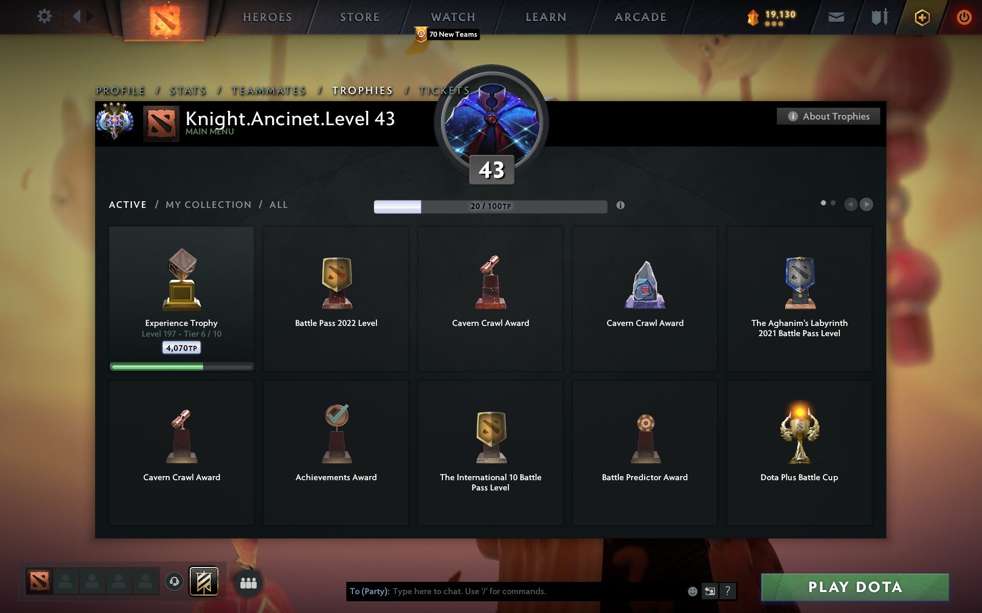 Ancient IV | MMR: 4443 - Behavior: 10000