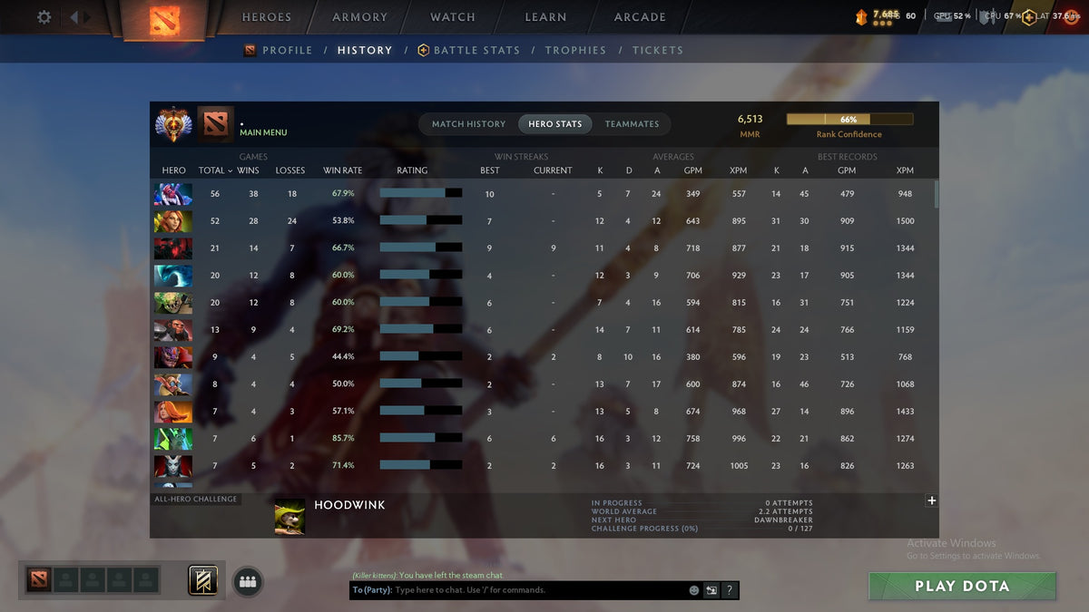 MMR: 6515 - Behavior: 11429