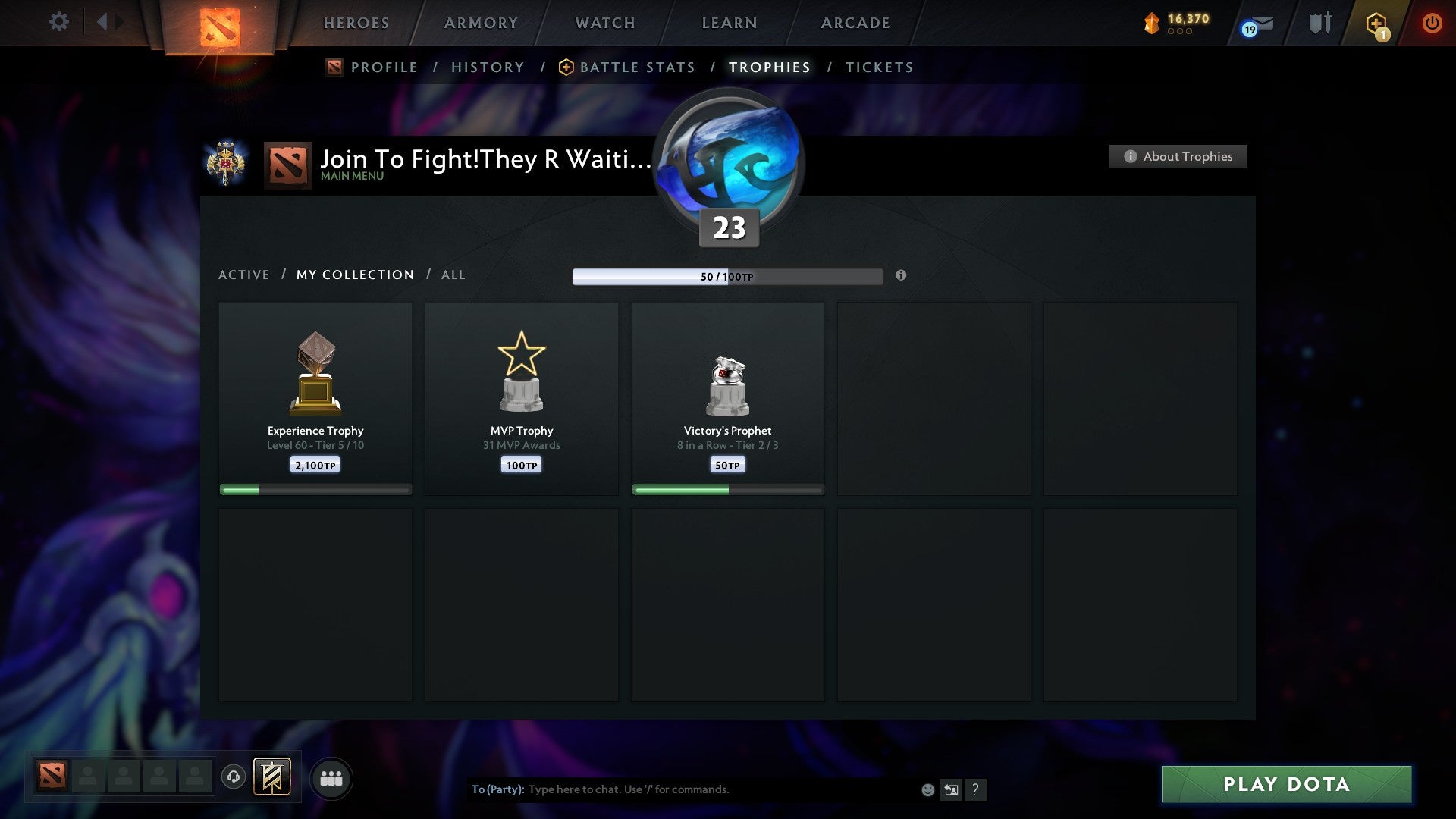 Legend III | MMR: 3236 - Behavior: 10452 - Communication: 10452