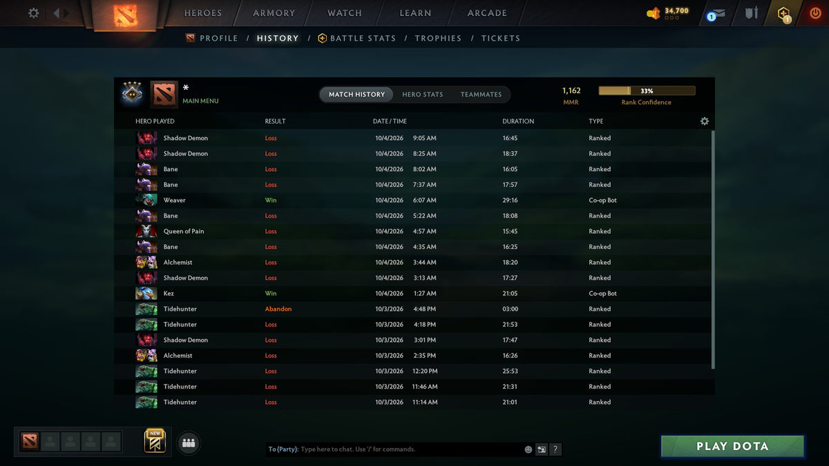 MMR: 1162 - Behavior: 10245