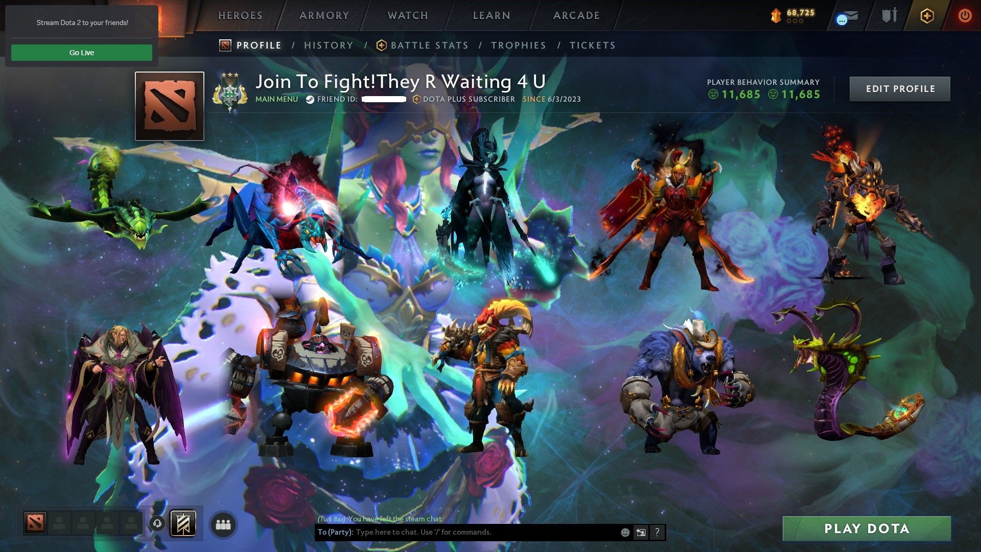 Archon III | MMR: 2613 - Behavior: 11685 - Communication: 11685 ...