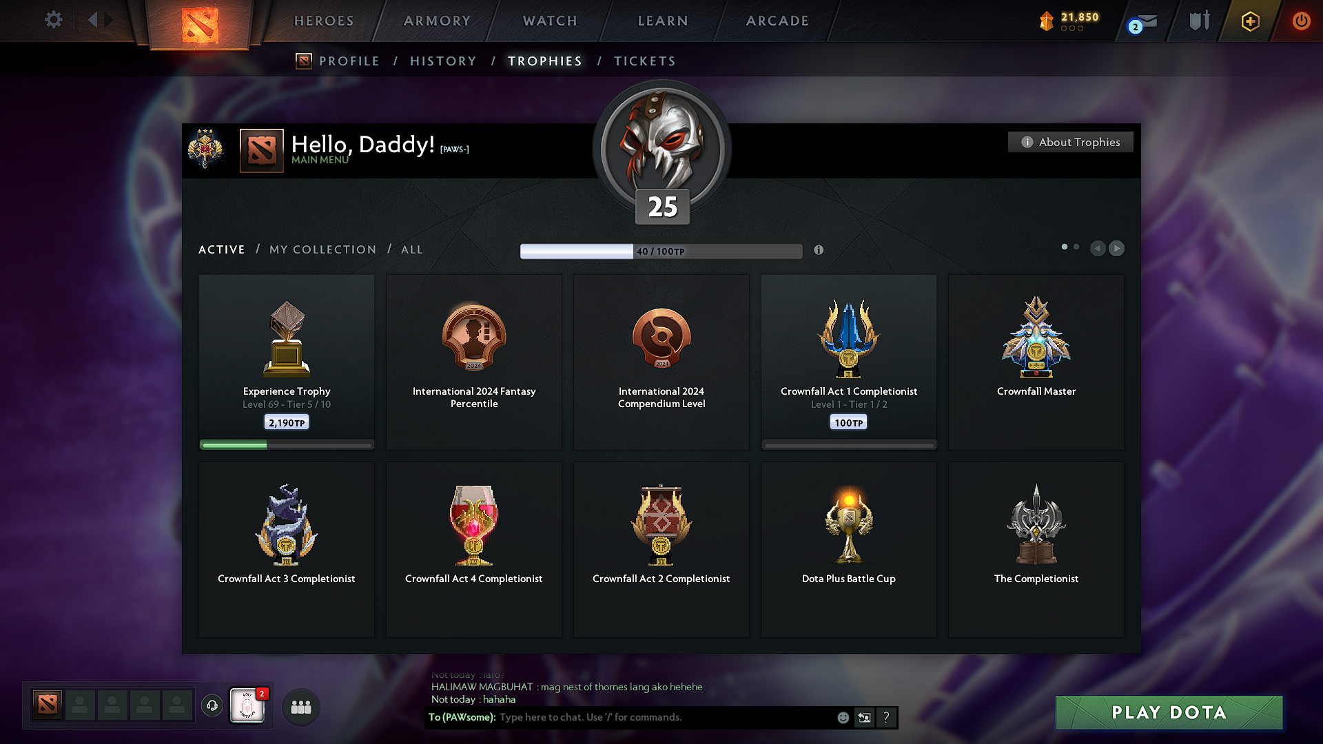 Legend III | MMR: 3299 - Behavior: 8661 - Communication: 8661