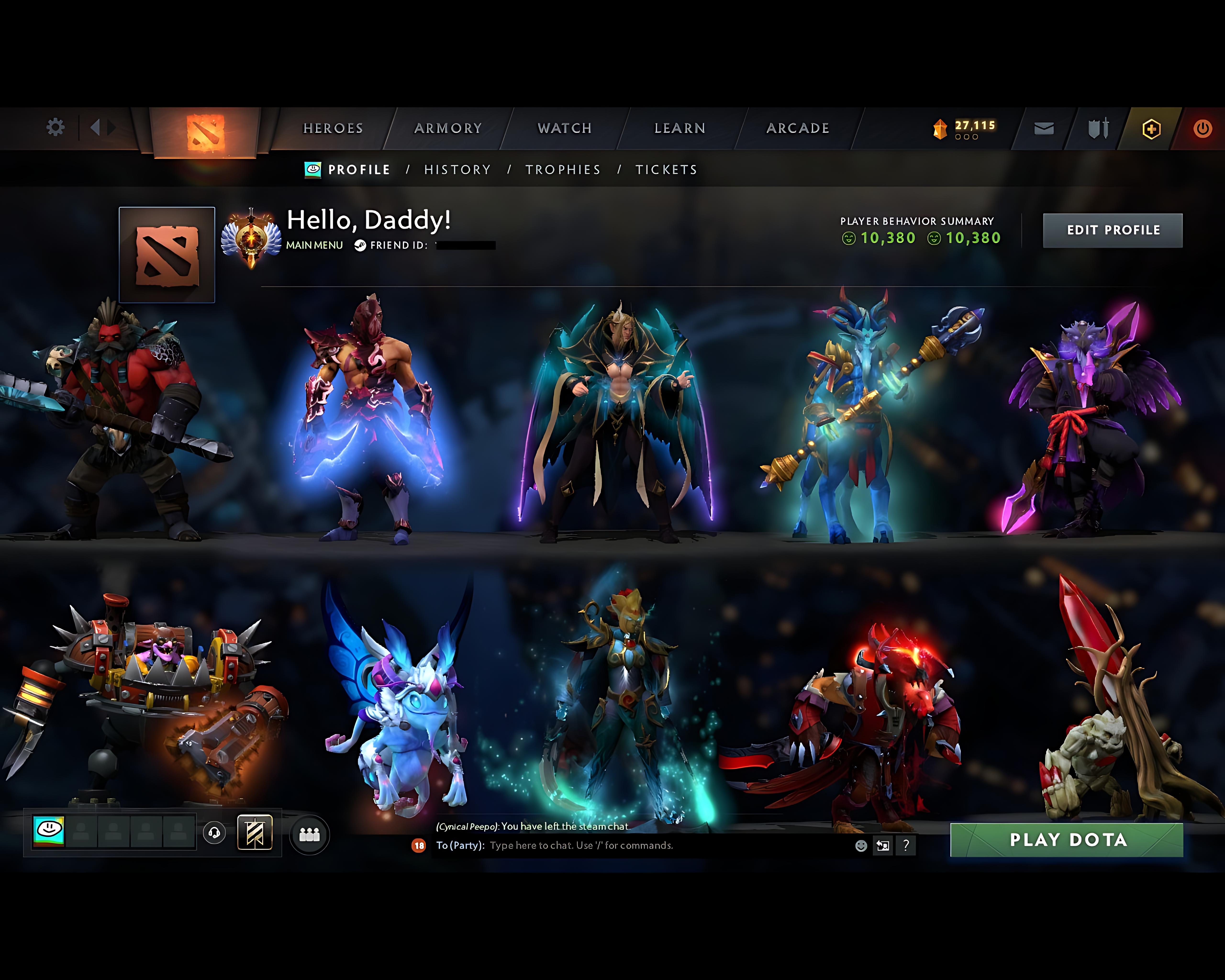 Immortal | MMR: 7124 - Behavior: 10380