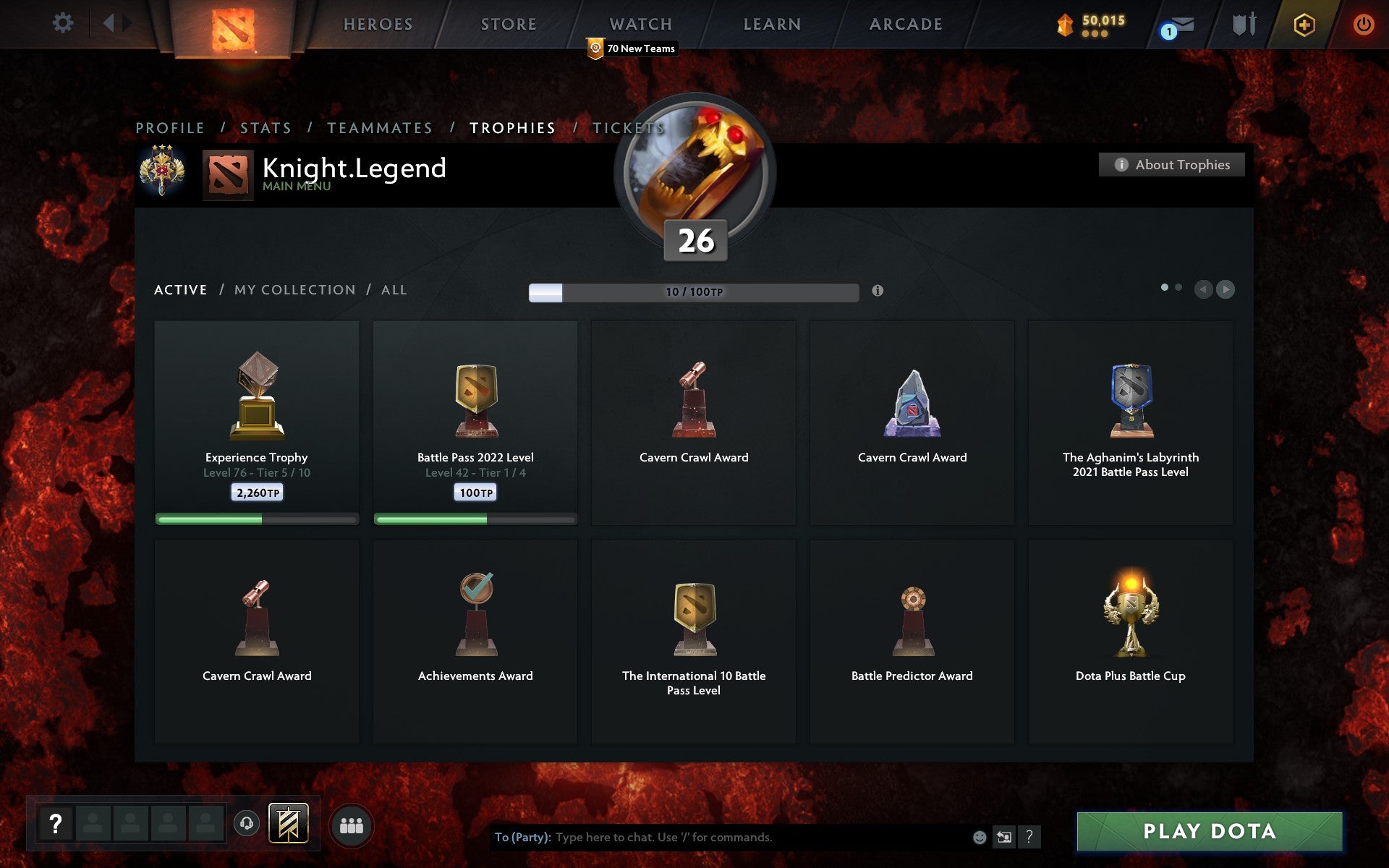 Legend III | MMR: 3378 - Behavior: 9219