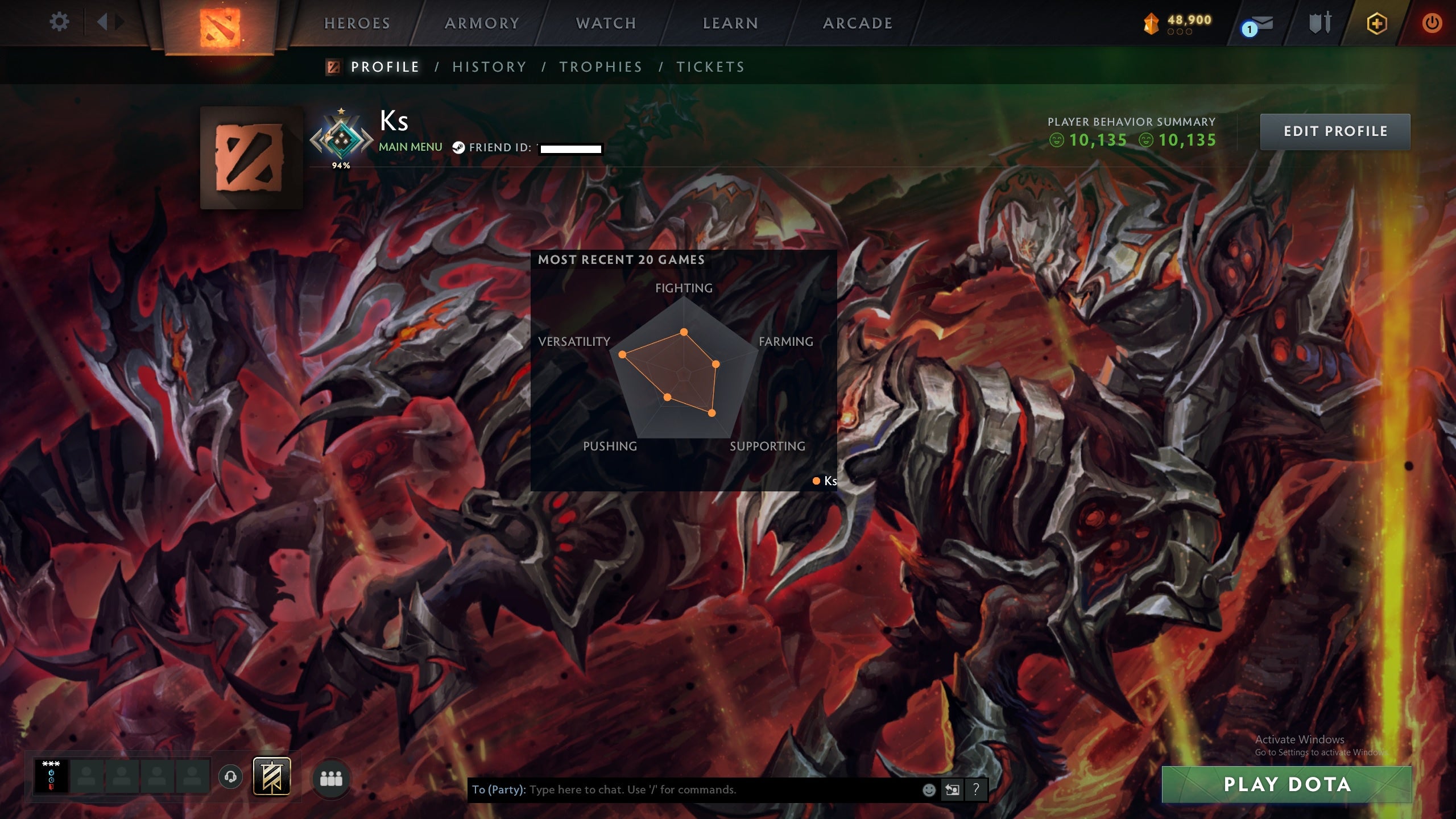 Crusader I | MMR: 1686 - Behavior: 10135 - Communication: 10135