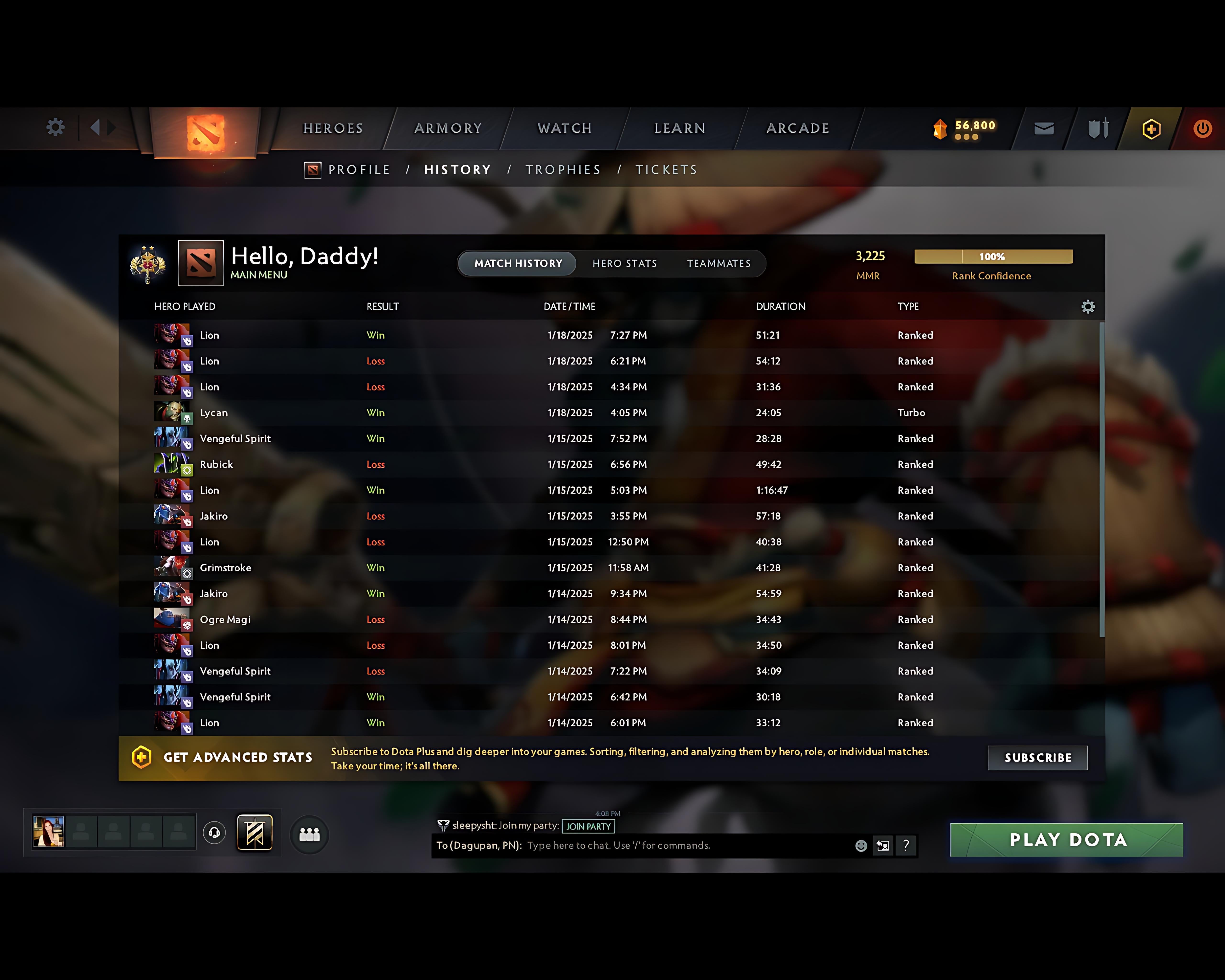 Legend II | MMR: 3225 - Behavior: 12000 - Communication: 12000