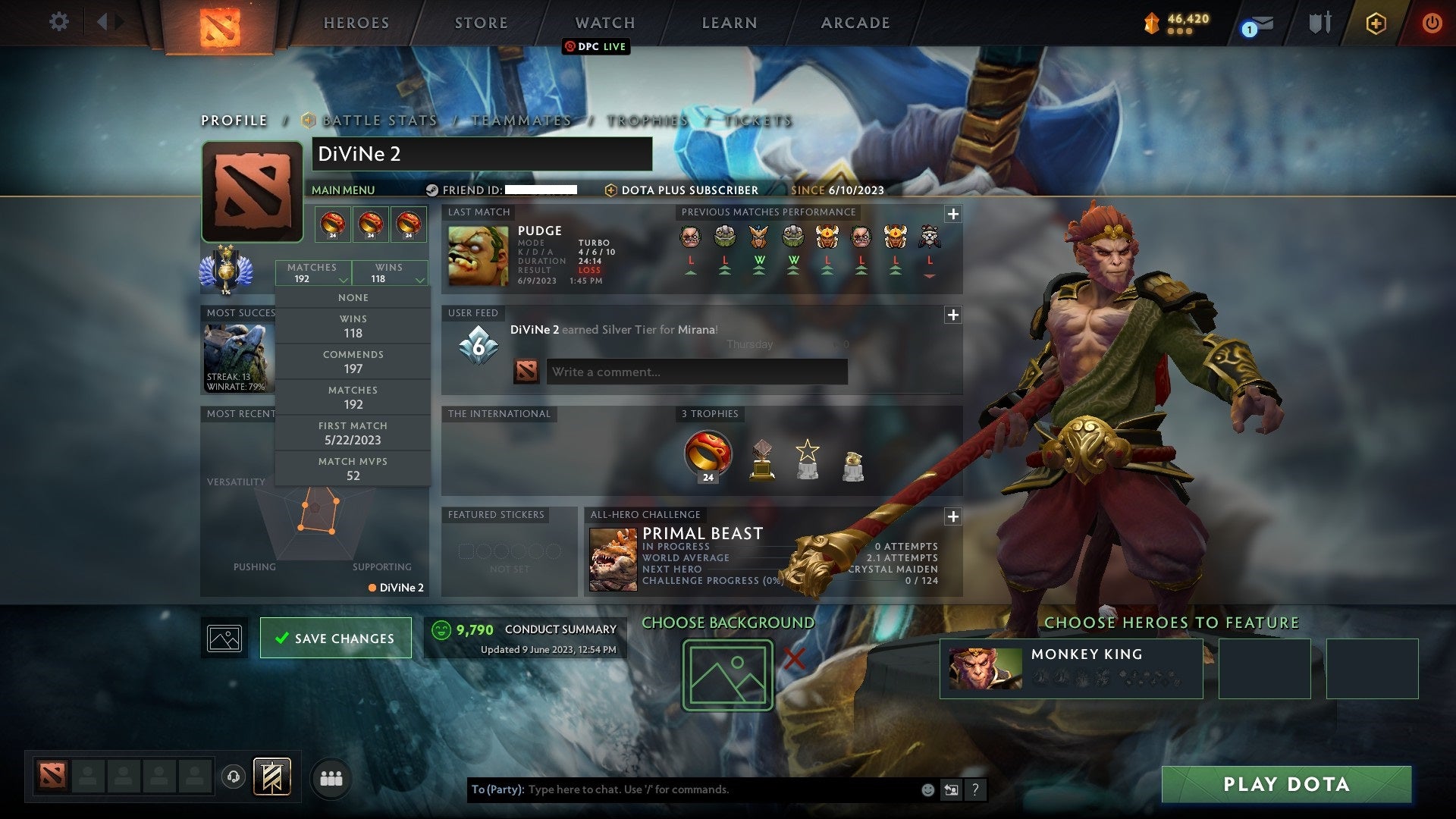 Divine II | MMR: 4823 - Behavior: 9790