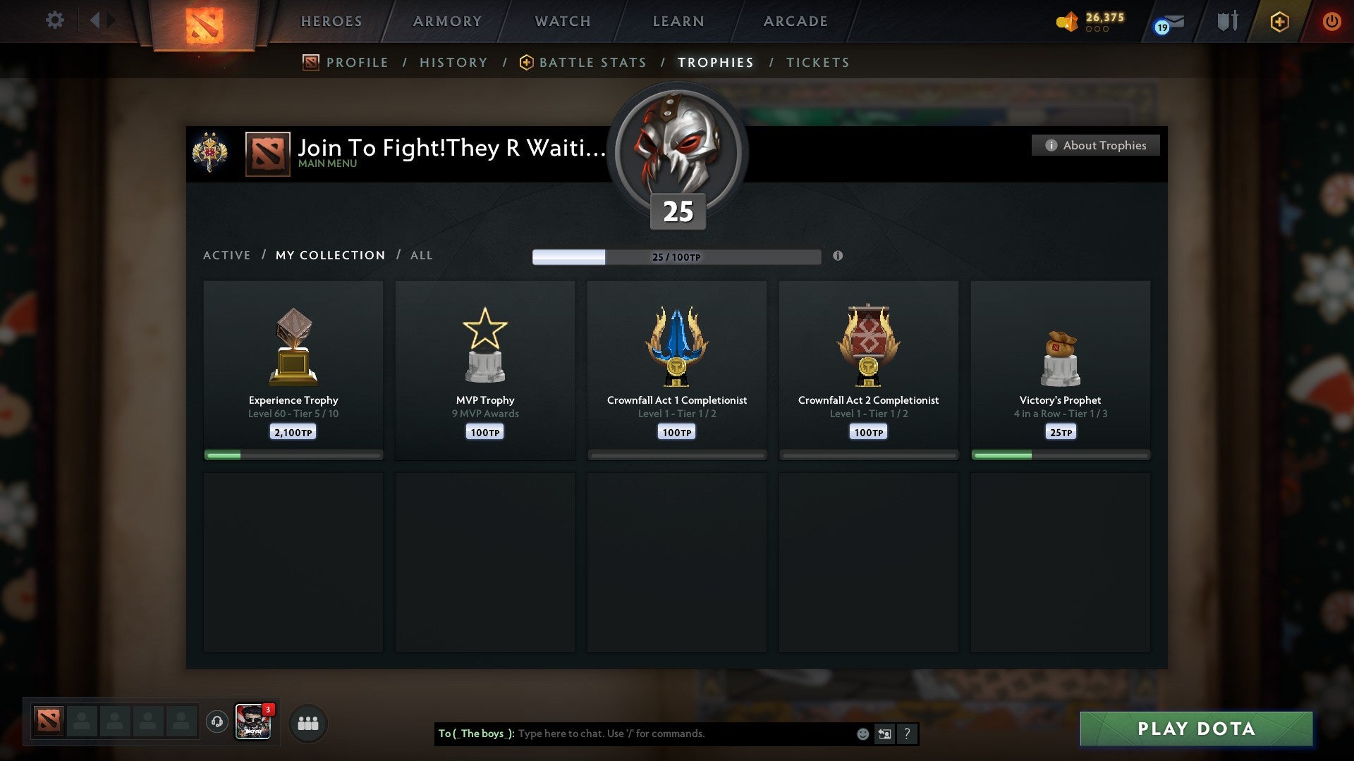 Legend I | MMR: 3234 - Behavior: 9138 - Communication: 9138