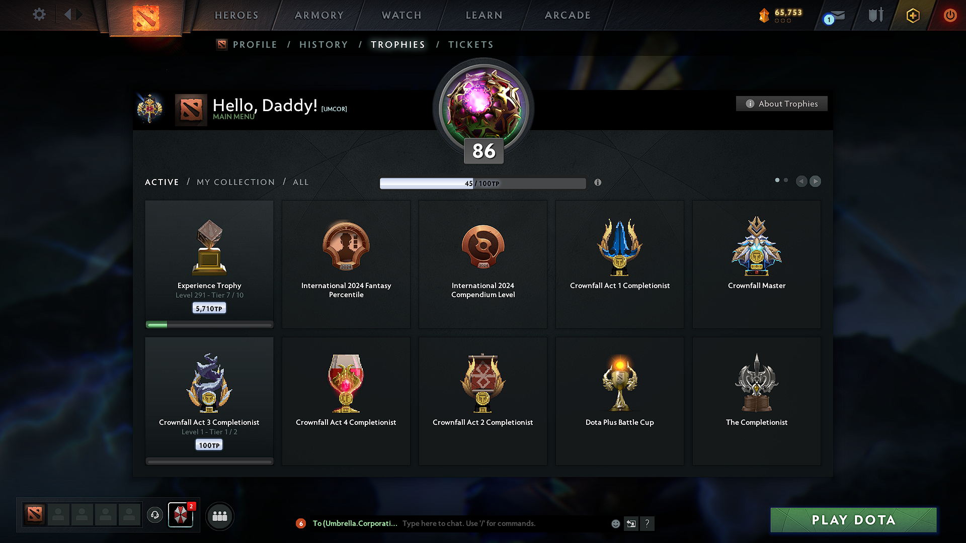 Legend I | MMR: 2937 - Behavior: 11379 - Communication: 10454