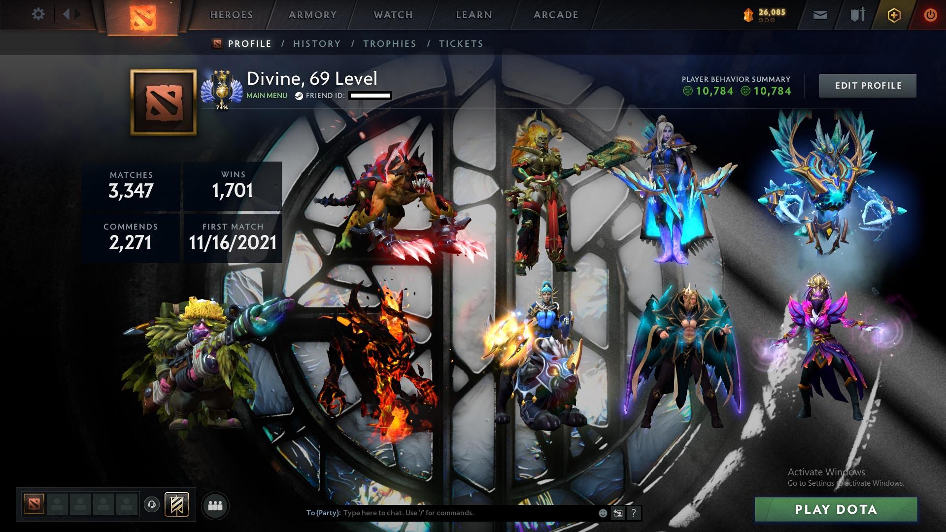 Divine III | MMR: 5169 - Behavior: 10784 - Communication: 10784