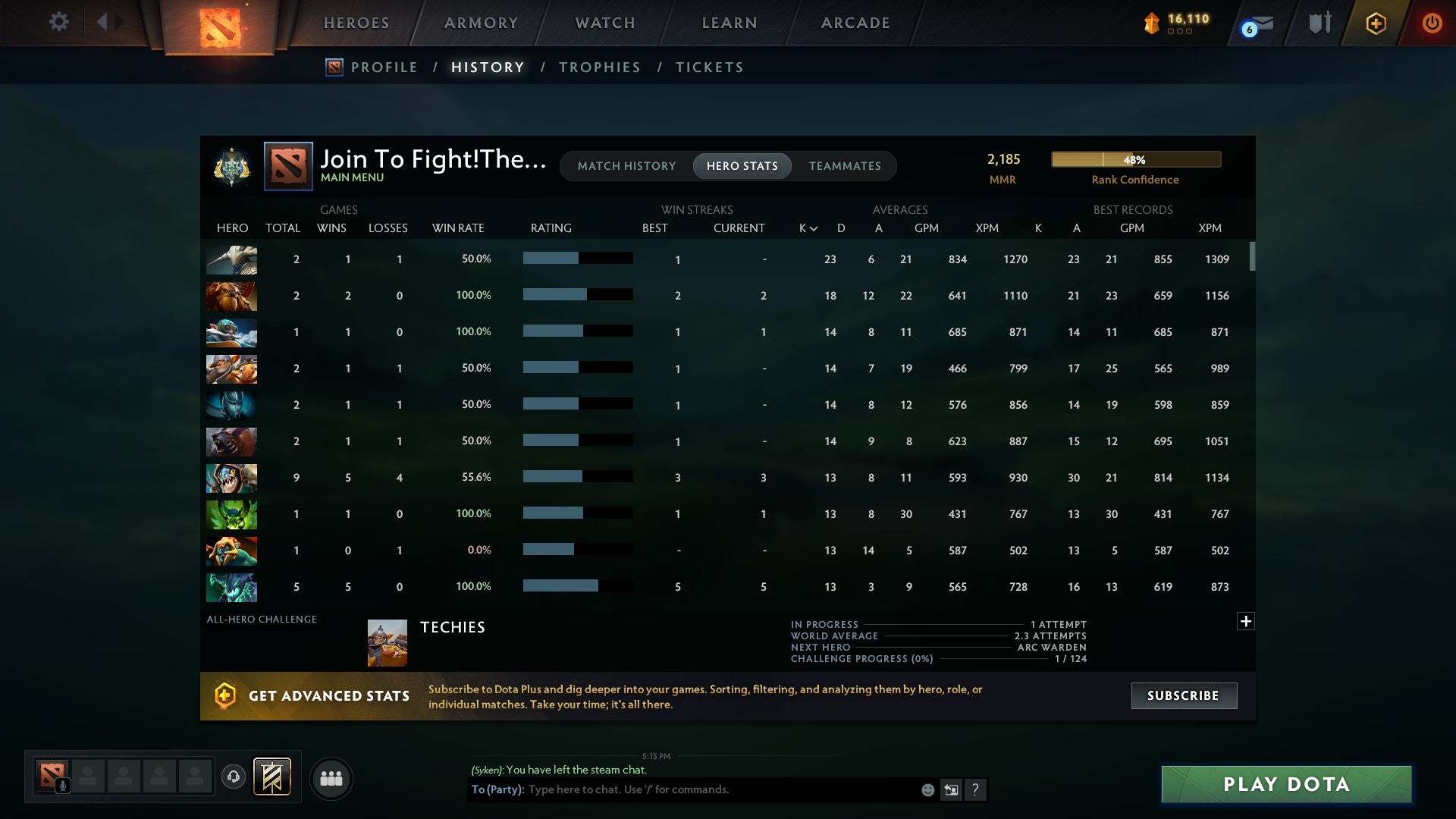 Archon I | MMR: 2185 - Behavior: 10154 - Communication: 10154