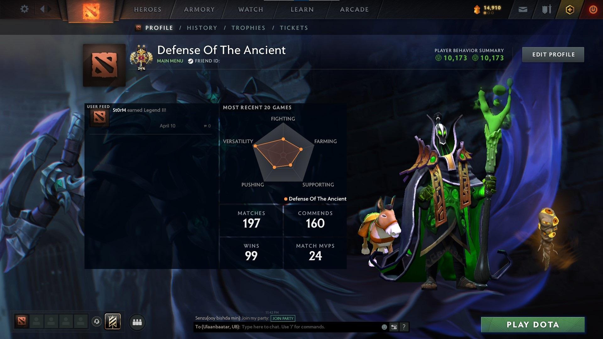 Legend II | MMR: 3271 - Behavior: 10173 - Communication: 10173