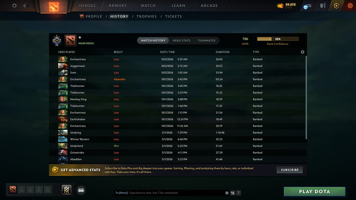 MMR: 786 - Behavior: 11296