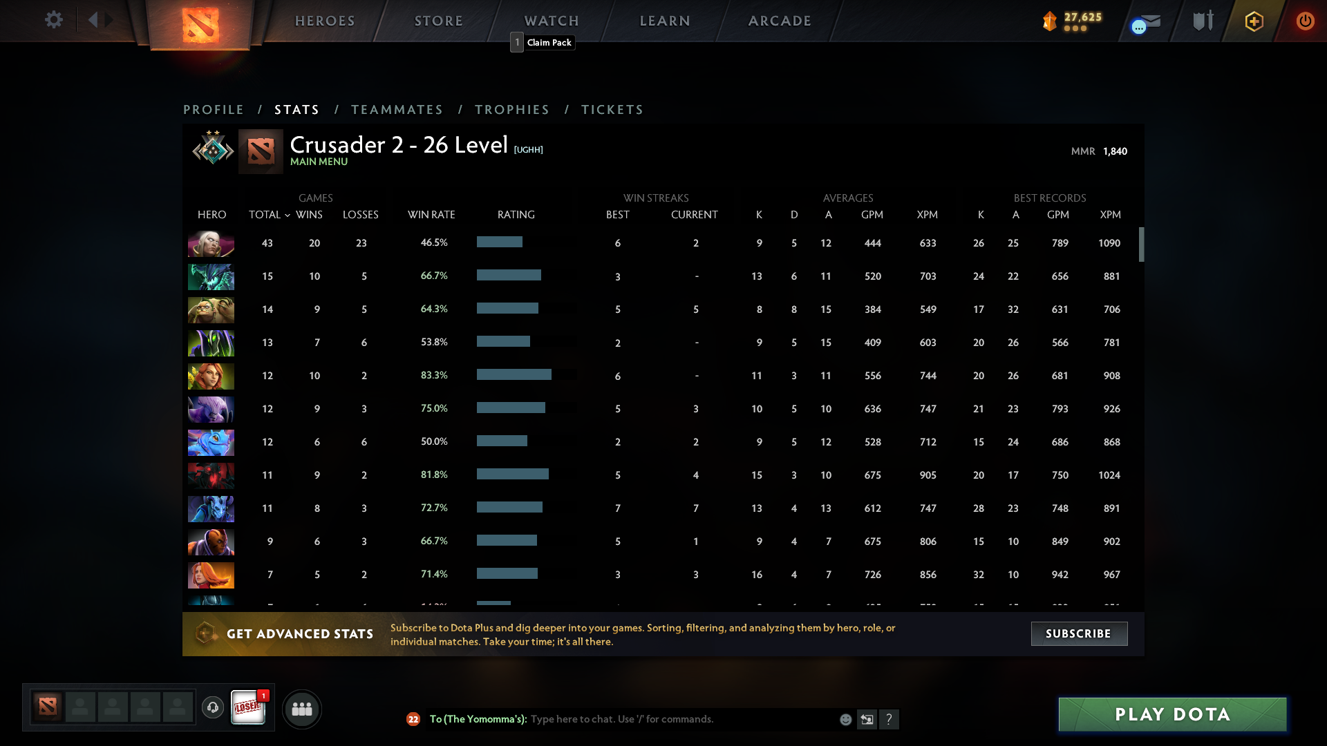 Crusader II | MMR: 1840 - Behavior: 9500