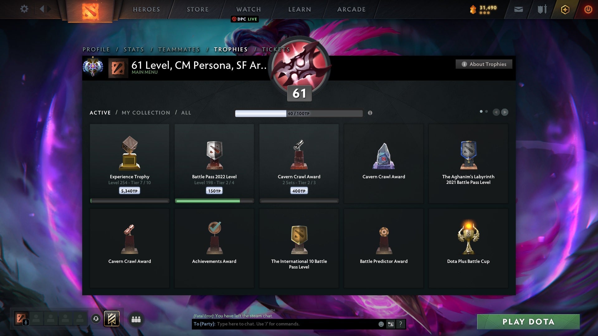 Ancient I | MMR: 4001 - Behavior: 9840