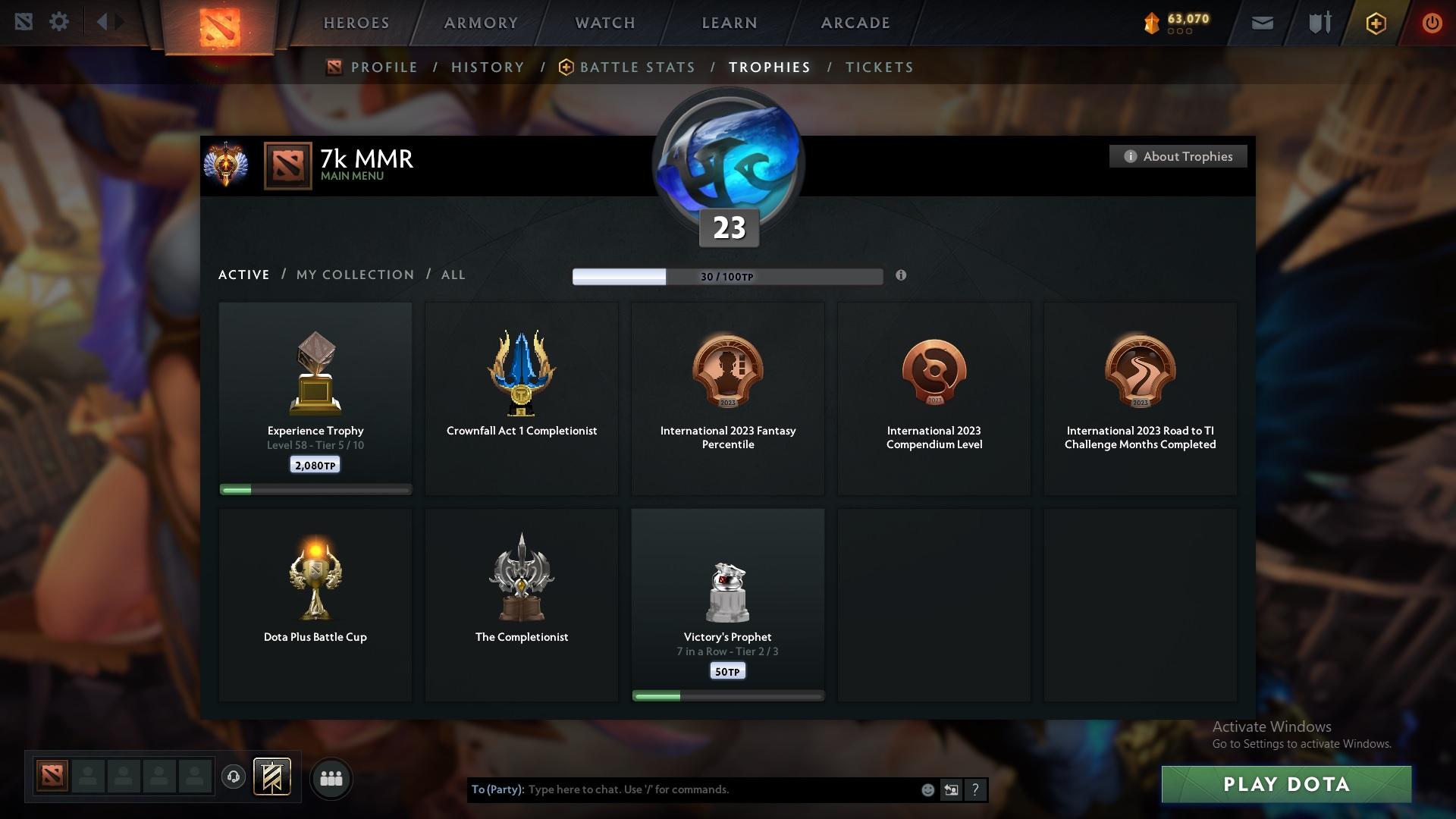 Immortal | MMR: 7015 - Behavior: 9839 - Communication: 9839