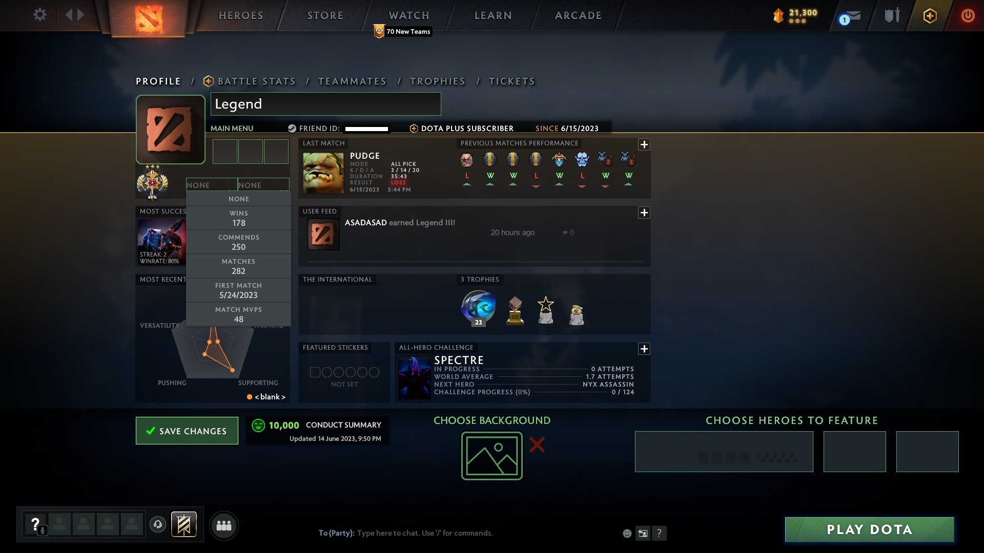 Legend III | MMR: 3493 - Behavior: 10000