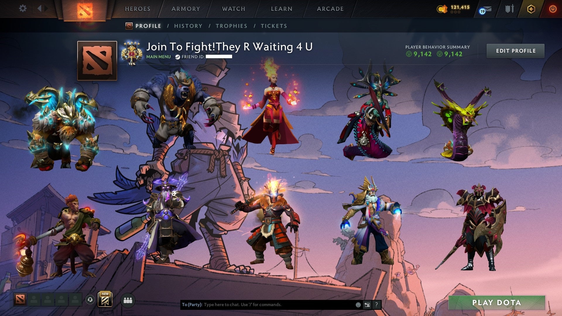 Legend V | MMR: 3721 - Behavior: 9124 - Communication: 9124