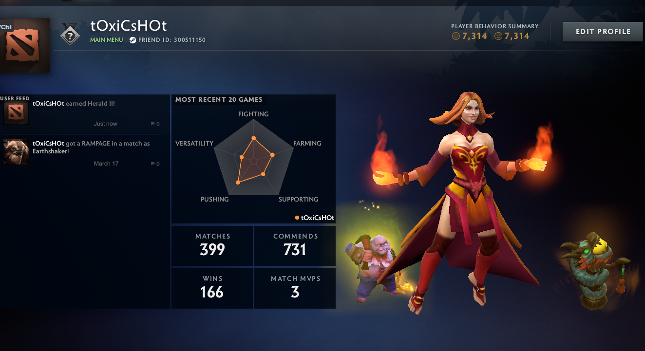 Herald II | MMR: 232 - Behavior: 7314 - Communication: 7314