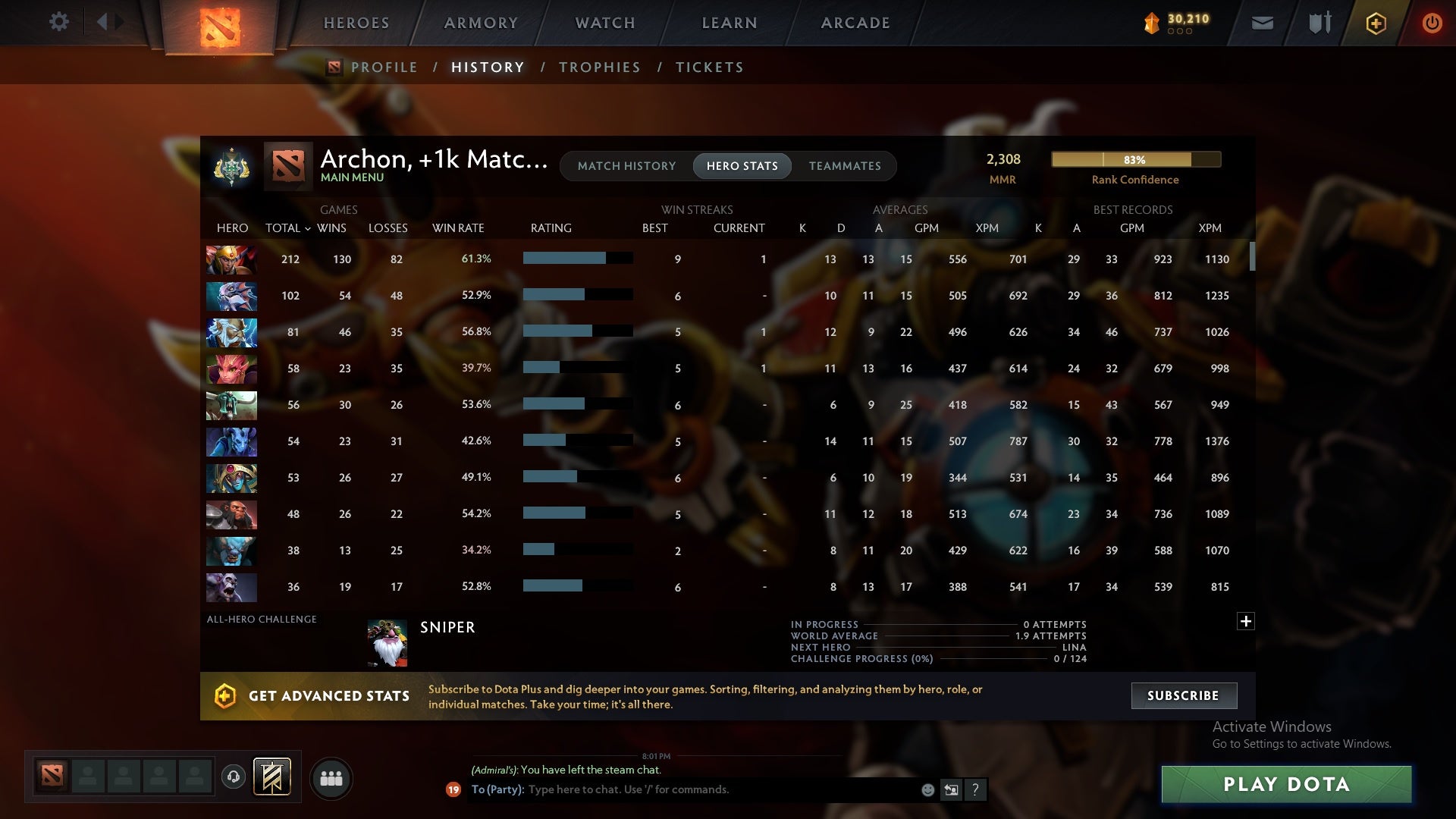 Archon I | MMR: 2308 - Behavior: 12000 - Communication: 11982