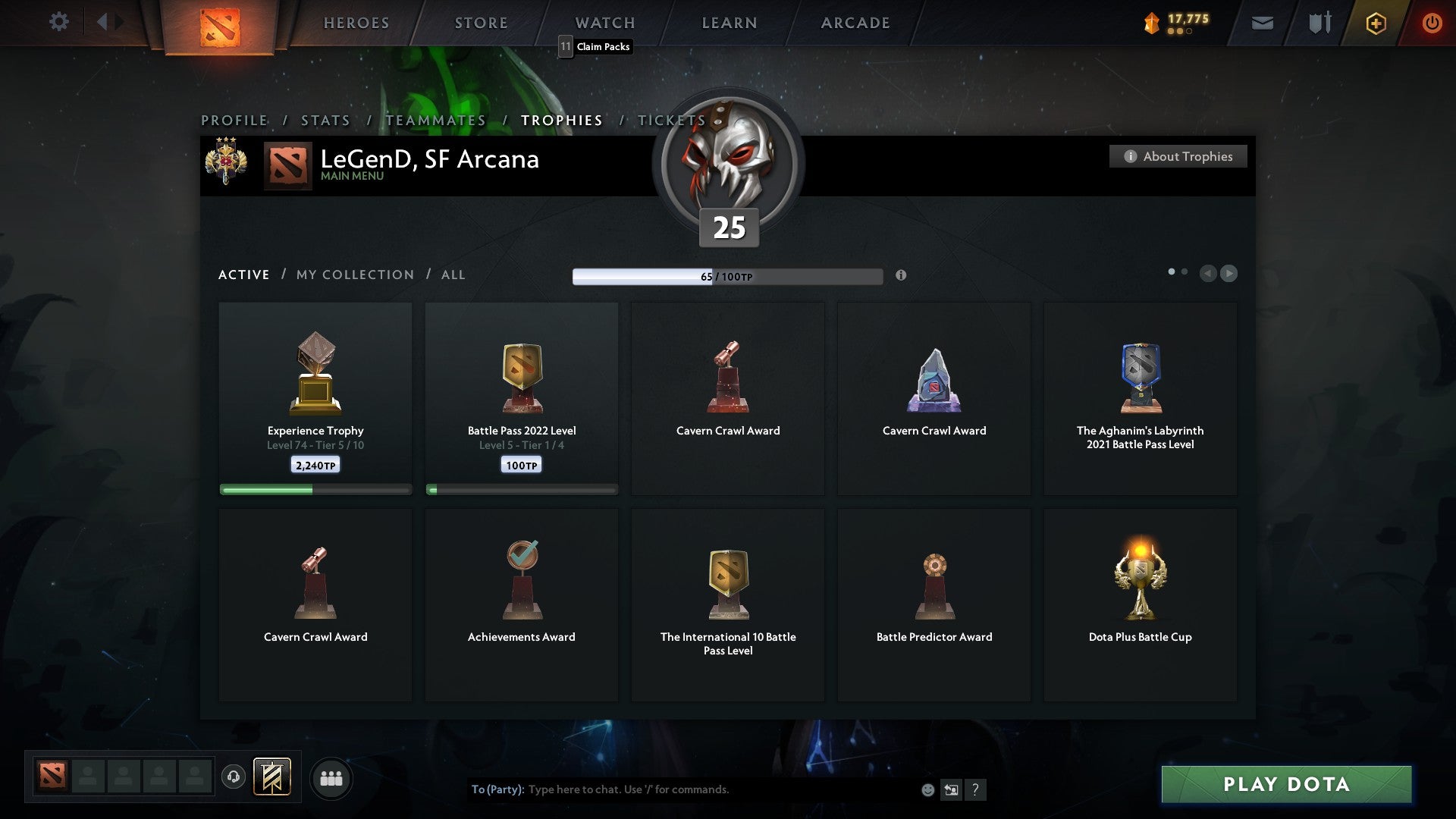 Legend III | MMR: 3408 - Behavior: 10000