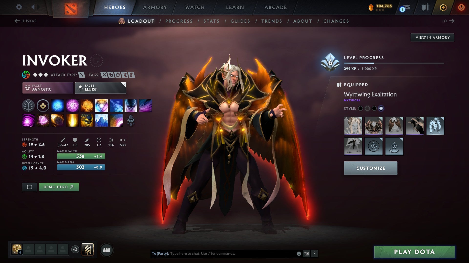 Immortal [ 221 ]  MMR: 11536 - Behavior: 11775