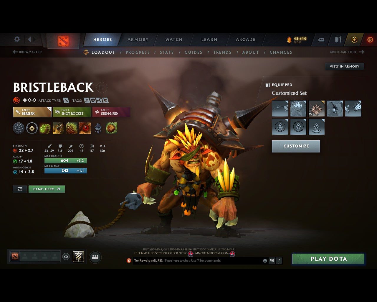 Immortal | MMR: 7516 - Behavior: 11813 - Communication: 11813