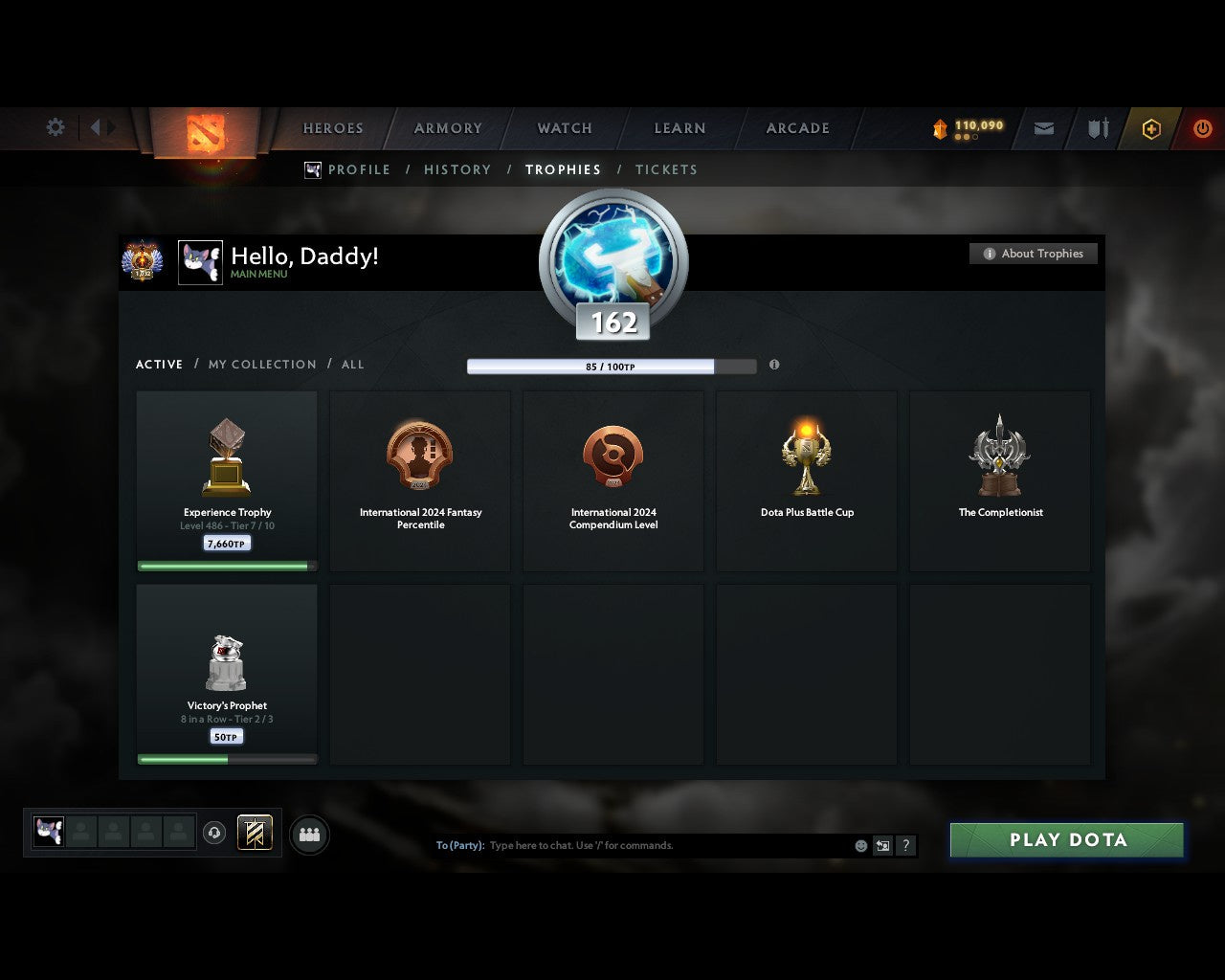 Immortal [1049] | MMR: 8866 - Behavior: 9712