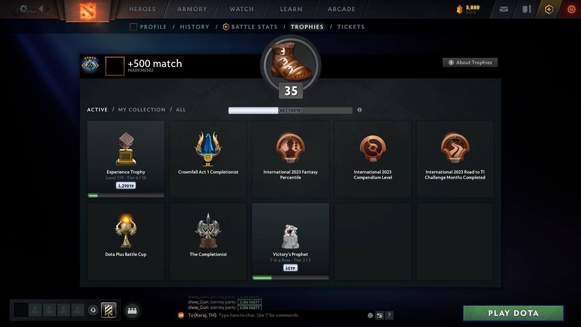 Crusader V | MMR: 2142 - Behavior: 9666 - Communication: 8933