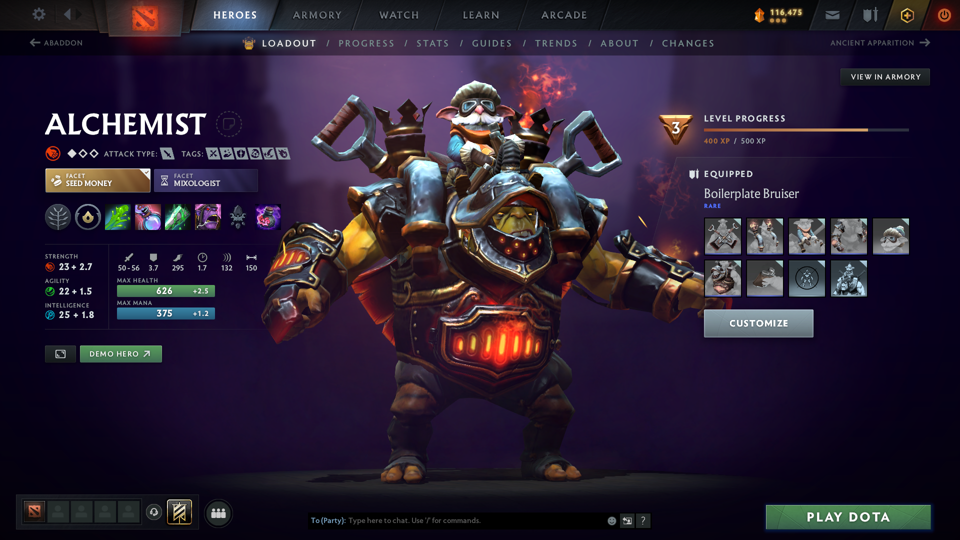 Legend I | MMR: 3058 - Behavior: 11476 - Communication: 11476