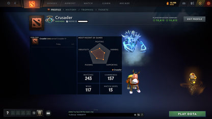 Crusader V | MMR: 2152 - Behavior: 10815 - Communication: 10815