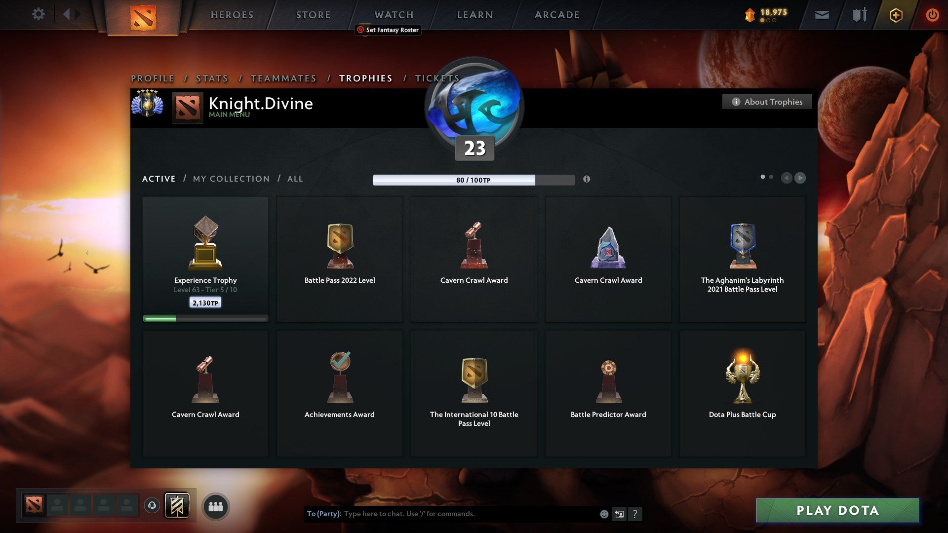 Divine V | MMR: 5449 - Behavior: 9900