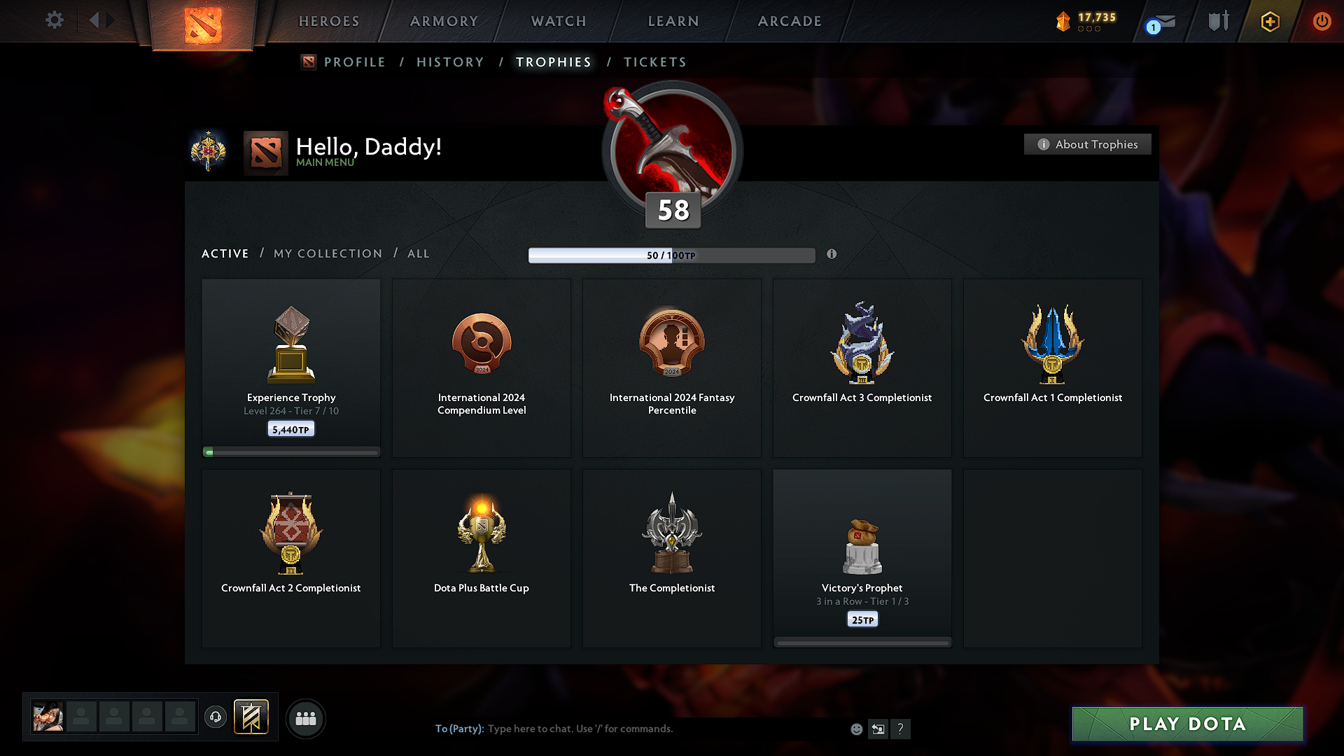 Legend I | MMR: 2973 - Behavior: 8796 - Communication: 8796