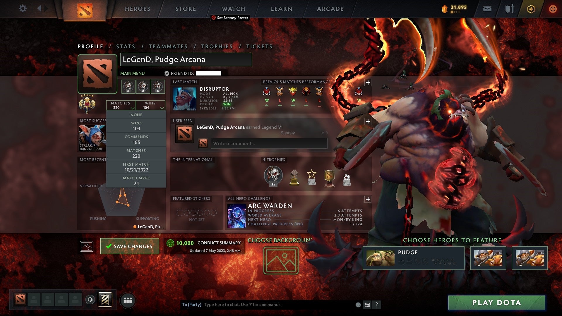 Legend V | MMR: 3819 - Behavior: 10000