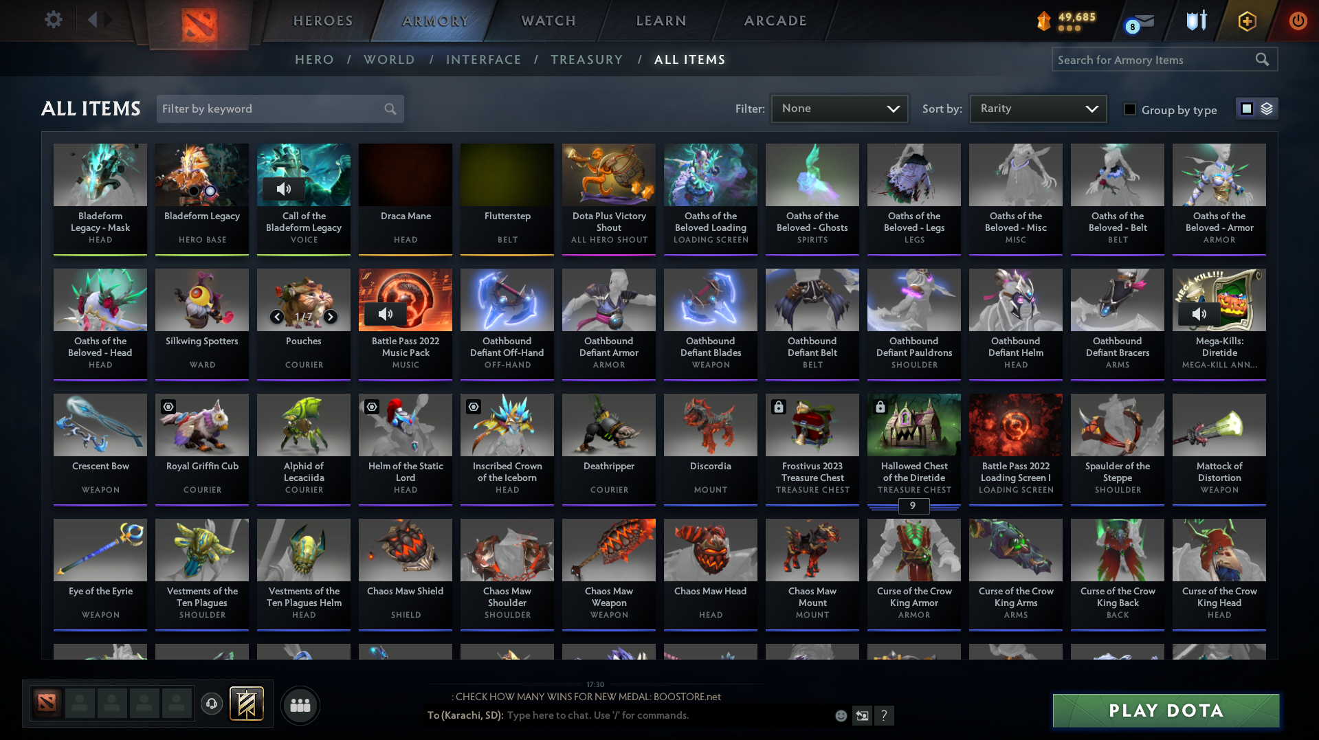 Legend I | MMR: 3228 - Behavior: 10285 - Communication: 10234