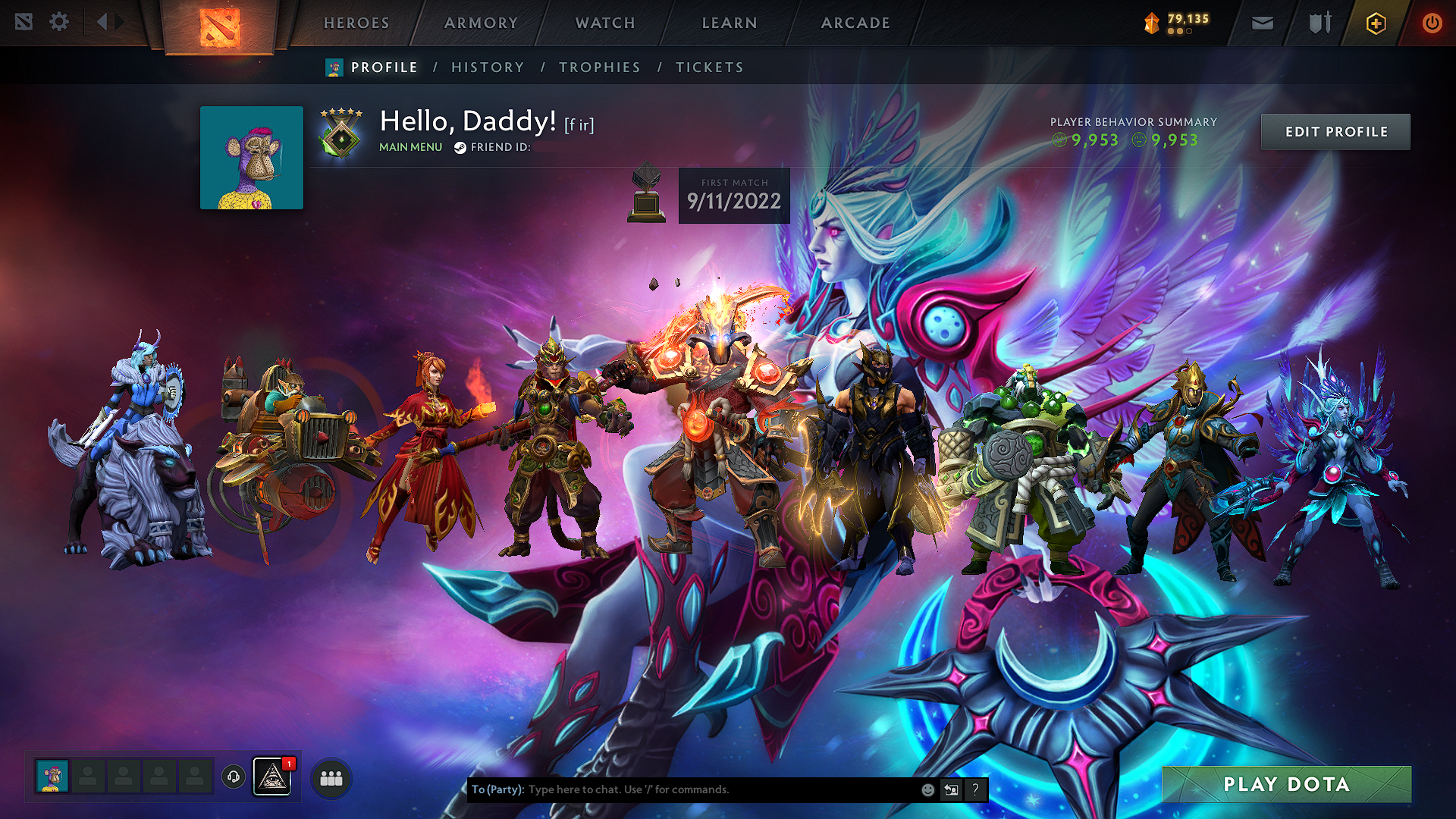 Herald V | MMR: 584 - Behavior: 9953 - Communication: 9953