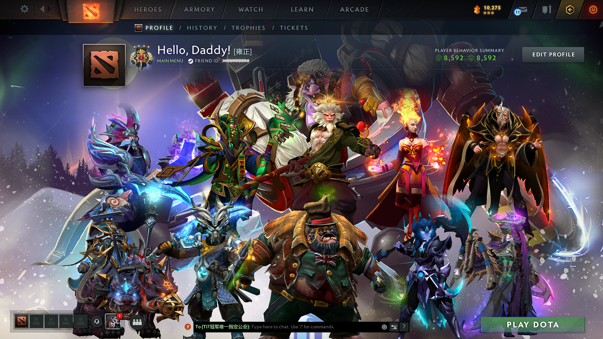 Legend IV | MMR: 3461 - Behavior: 8592 - Communication: 8592