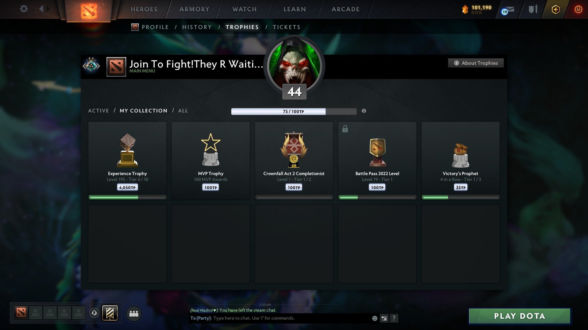 Crusader II | MMR: 1757 - Behavior: 10213 - Communication: 10213