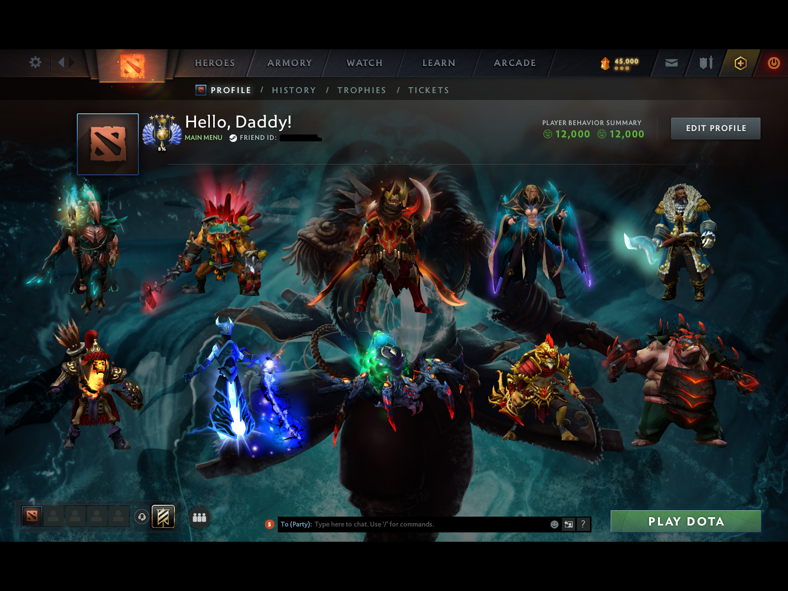 Divine V | MMR: 5437 - Behavior: 12000 - Communication: 12000