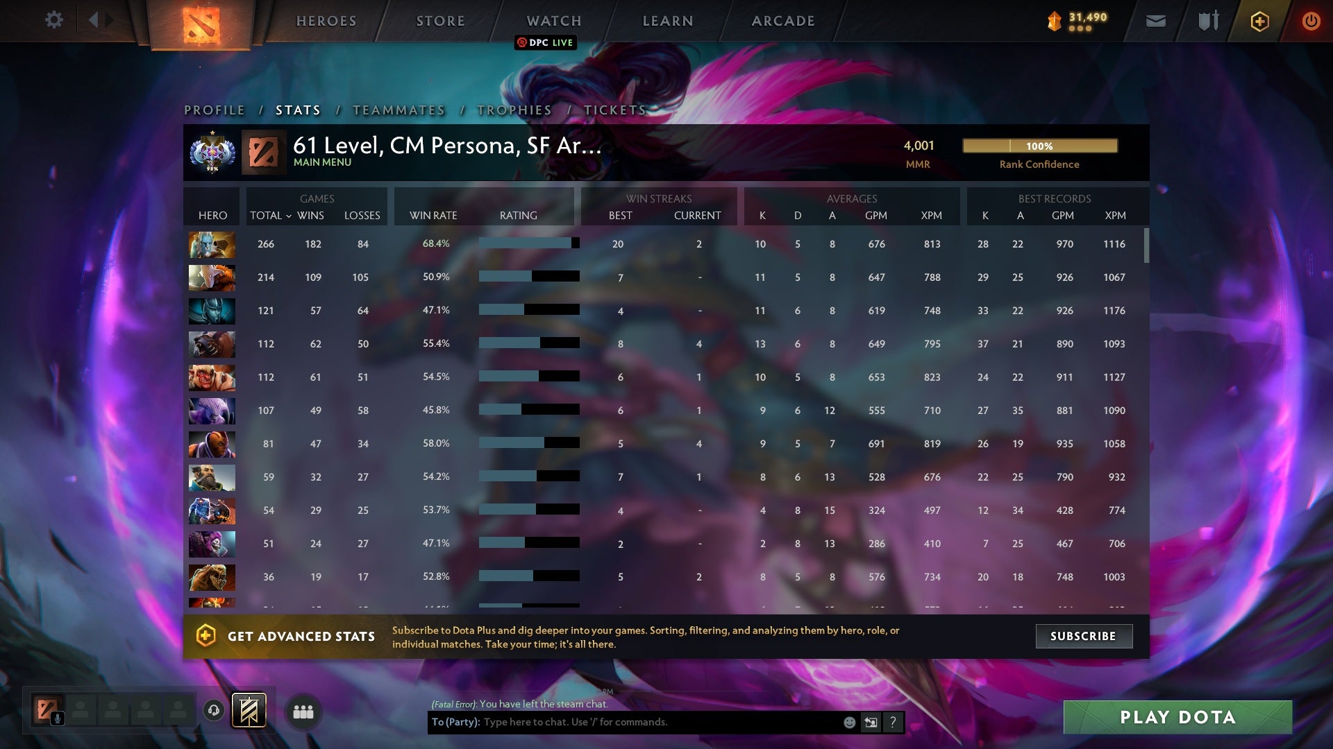 Ancient I | MMR: 4001 - Behavior: 9840