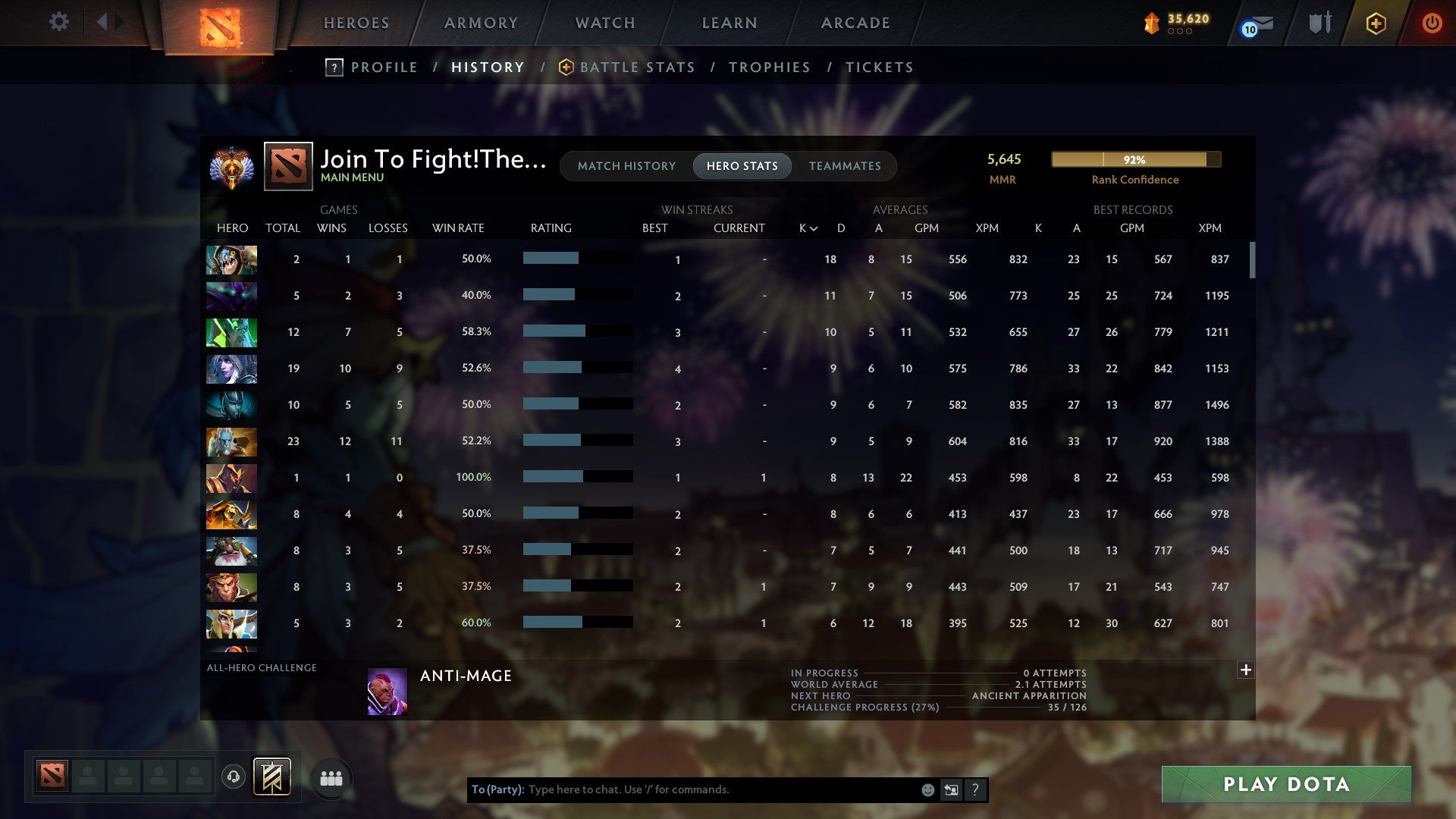 Immortal | MMR: 5645 - Behavior: 12000 - Communication: 12000