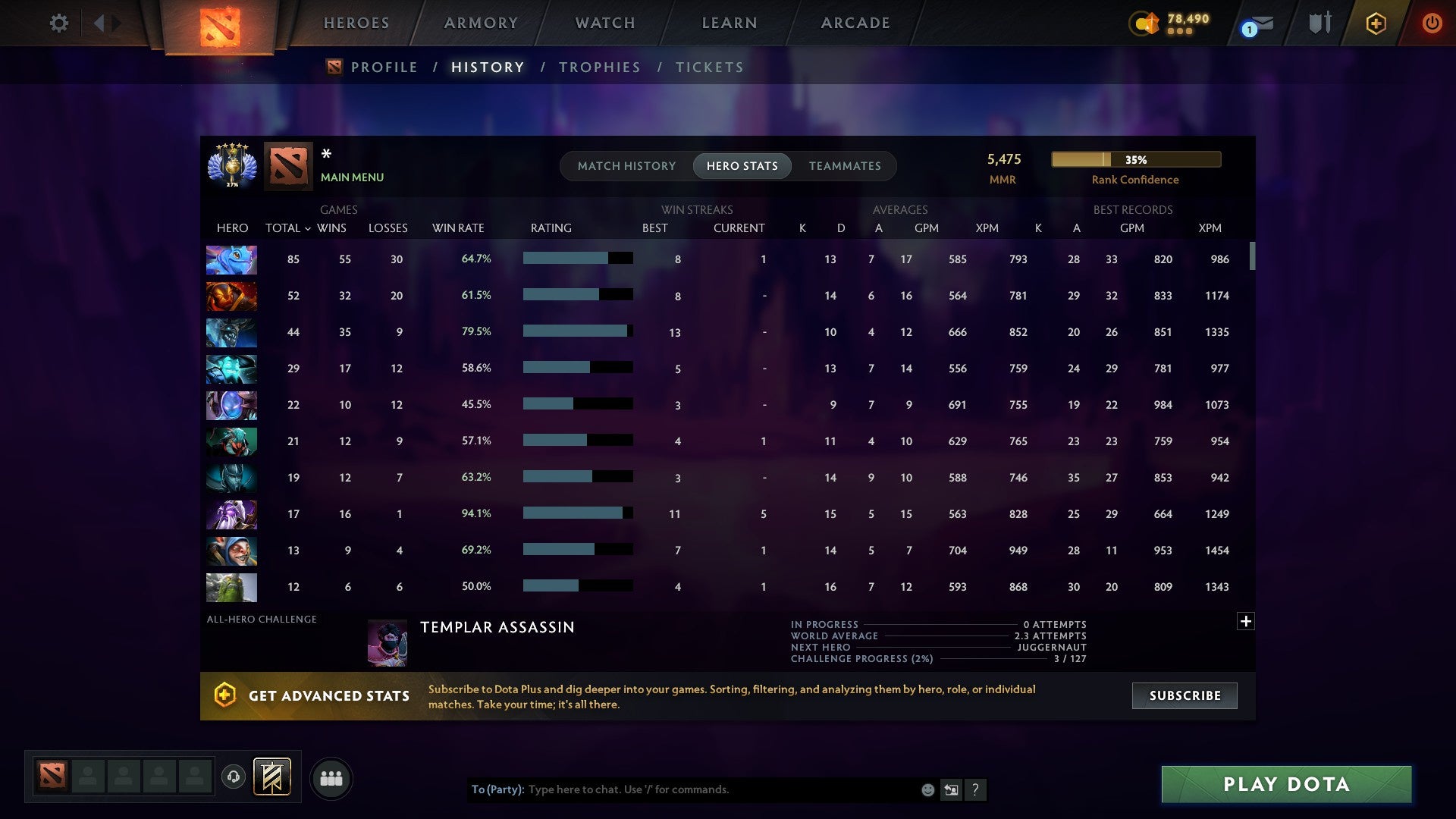 MMR: 5475 - Behavior: 11165