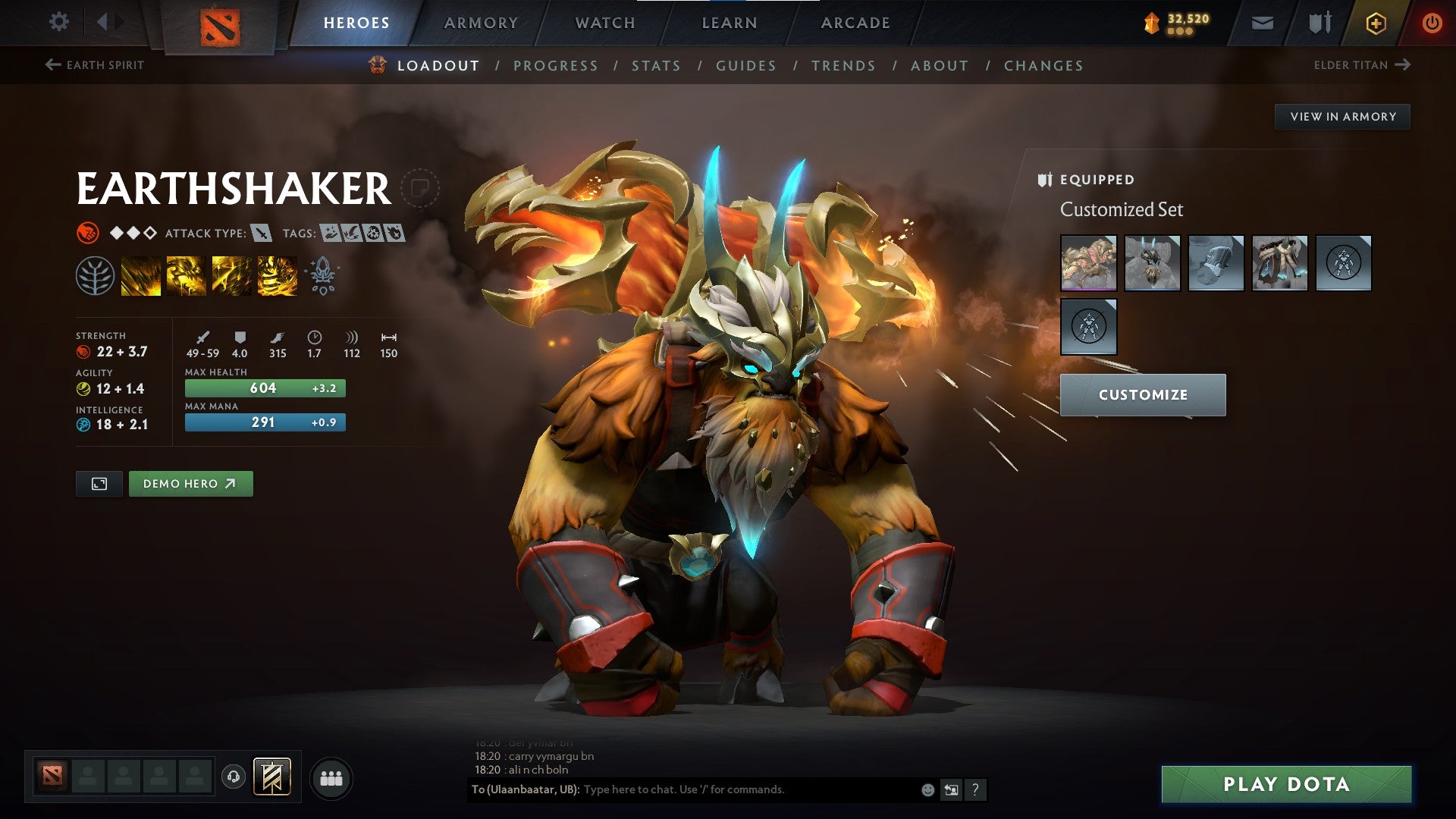 Legend I | MMR: 3159 - Behavior: 9133 - Communication: 9133